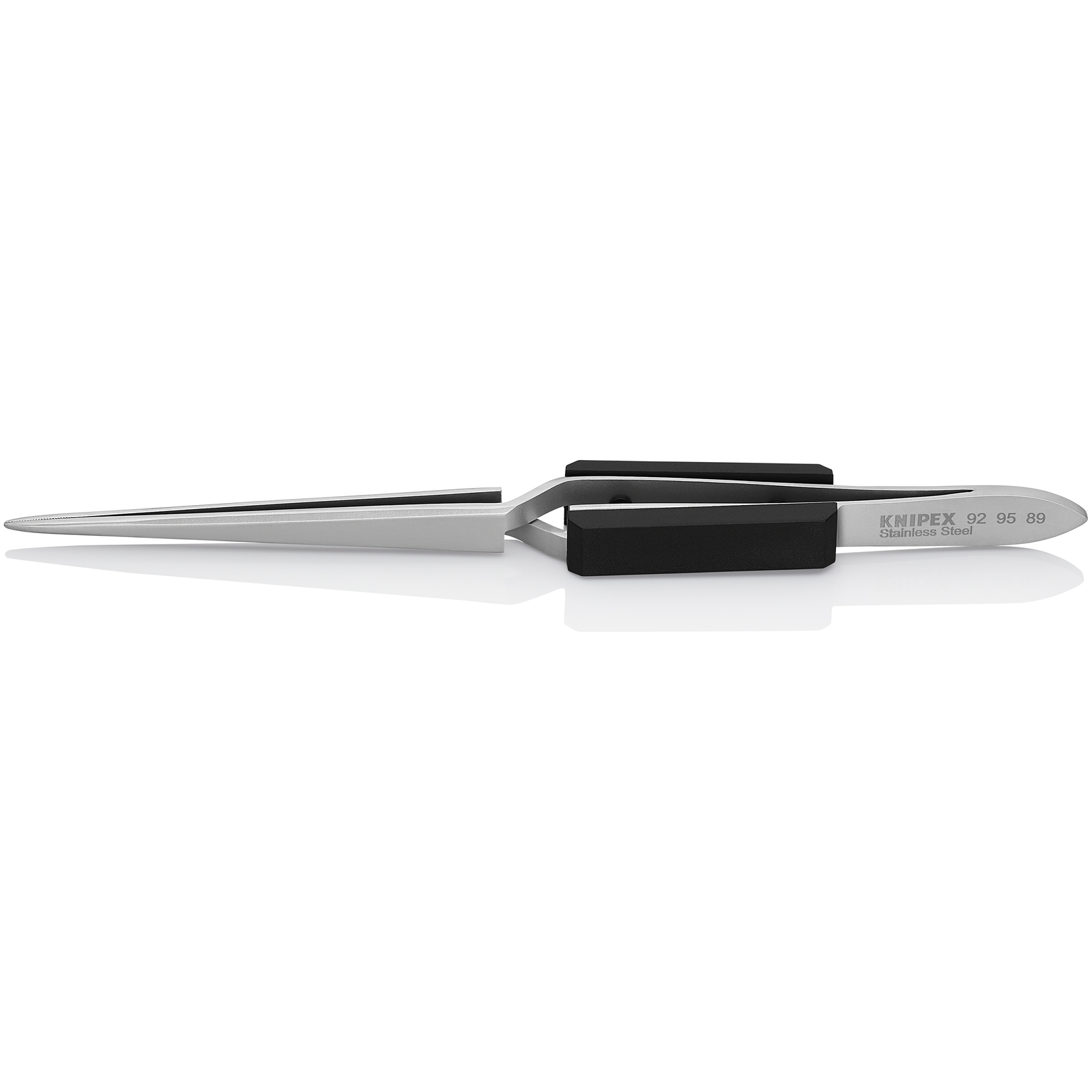 Brucelle de précision 160mm droite - Becs croisés - Pointes fines - Chromée KNIPEX - 929589