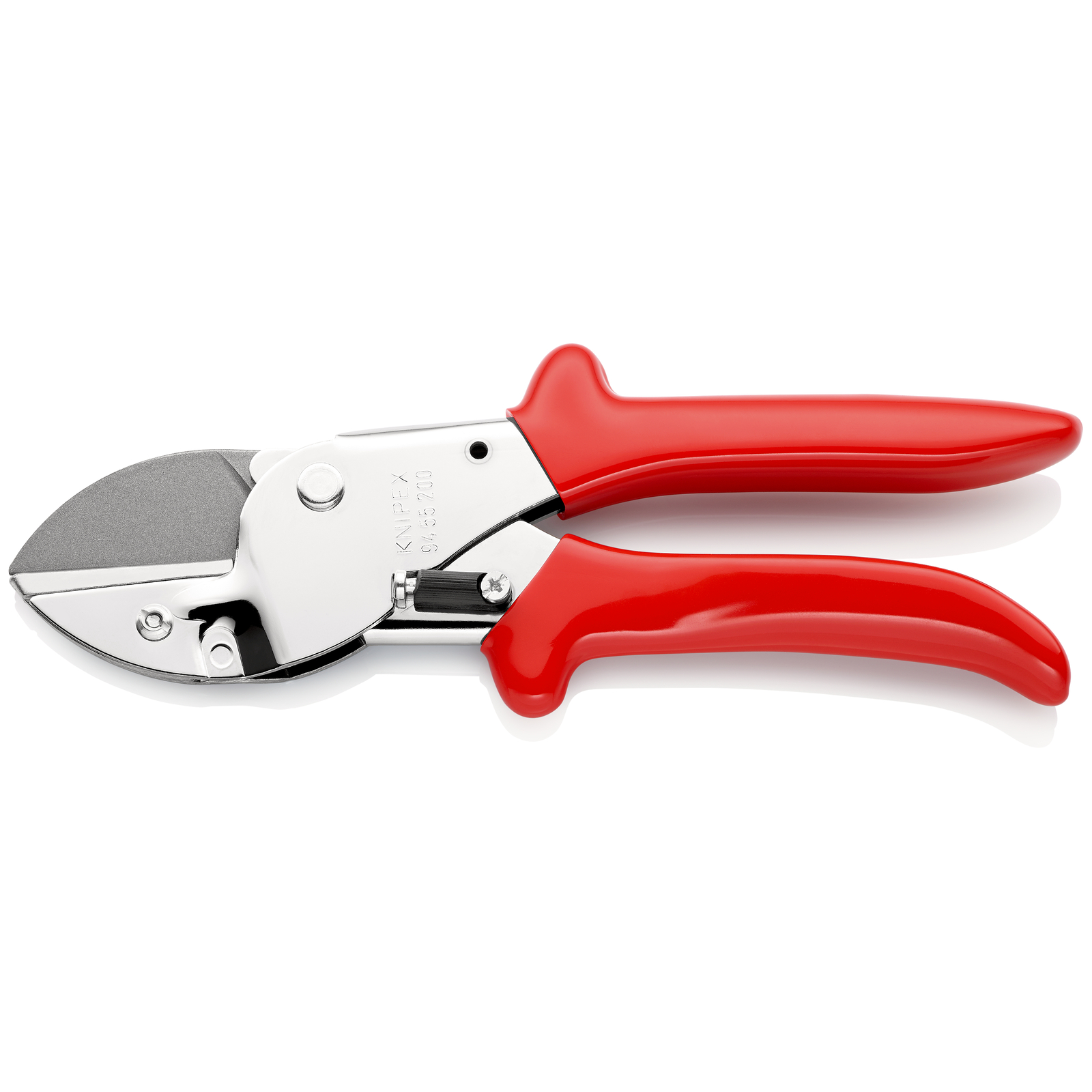 Sécateur à enclume 200mm - Acier chromé - Gainage PVC - Pour matériaux souples KNIPEX - 9455200