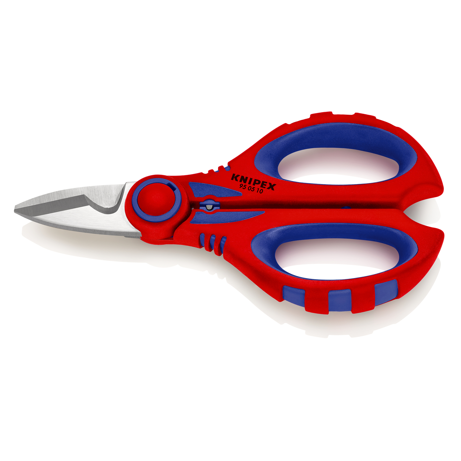 Ciseaux d électricien 160mm - Gainage bi-matière - Tranchant en inox KNIPEX - 950510SB