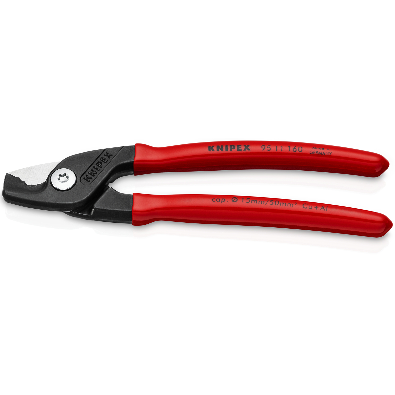 Coupe-câbles StepCut - 160mm - Gainage PVC - Cu/Al D15mm/50mm² KNIPEX - 9511160