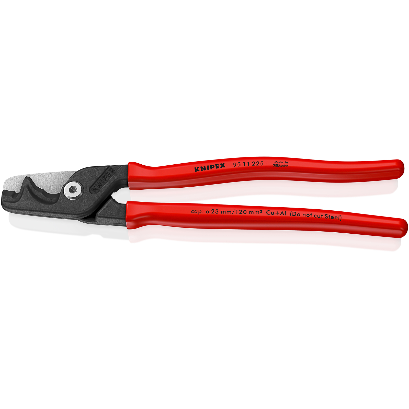 Coupe-câbles StepCut XL - 225mm - Gainage PVC - Bruni - Cu / Al Ø23mm/120mm² KNIPEX - 9511225