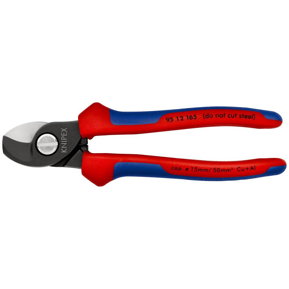Coupe-cables 165mm ø15mm 50mm² - Sur carte - KNIPEX - 95 12 165 SB