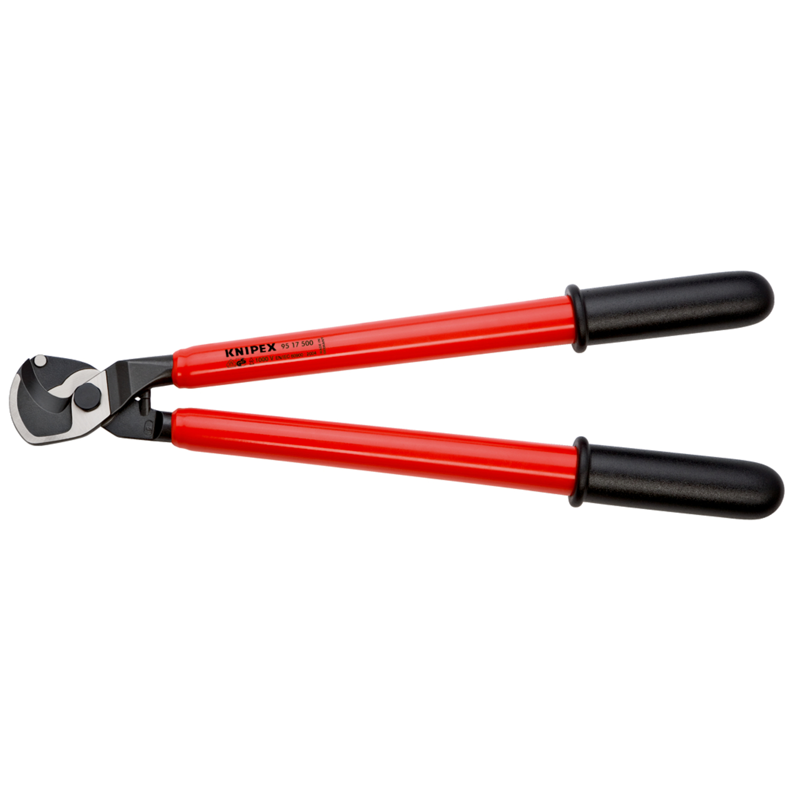 Coupe-câbles 500mm - D27mm/150mm² Cu/Al - Gainage surmoulé isolé 1000V KNIPEX - 9517500
