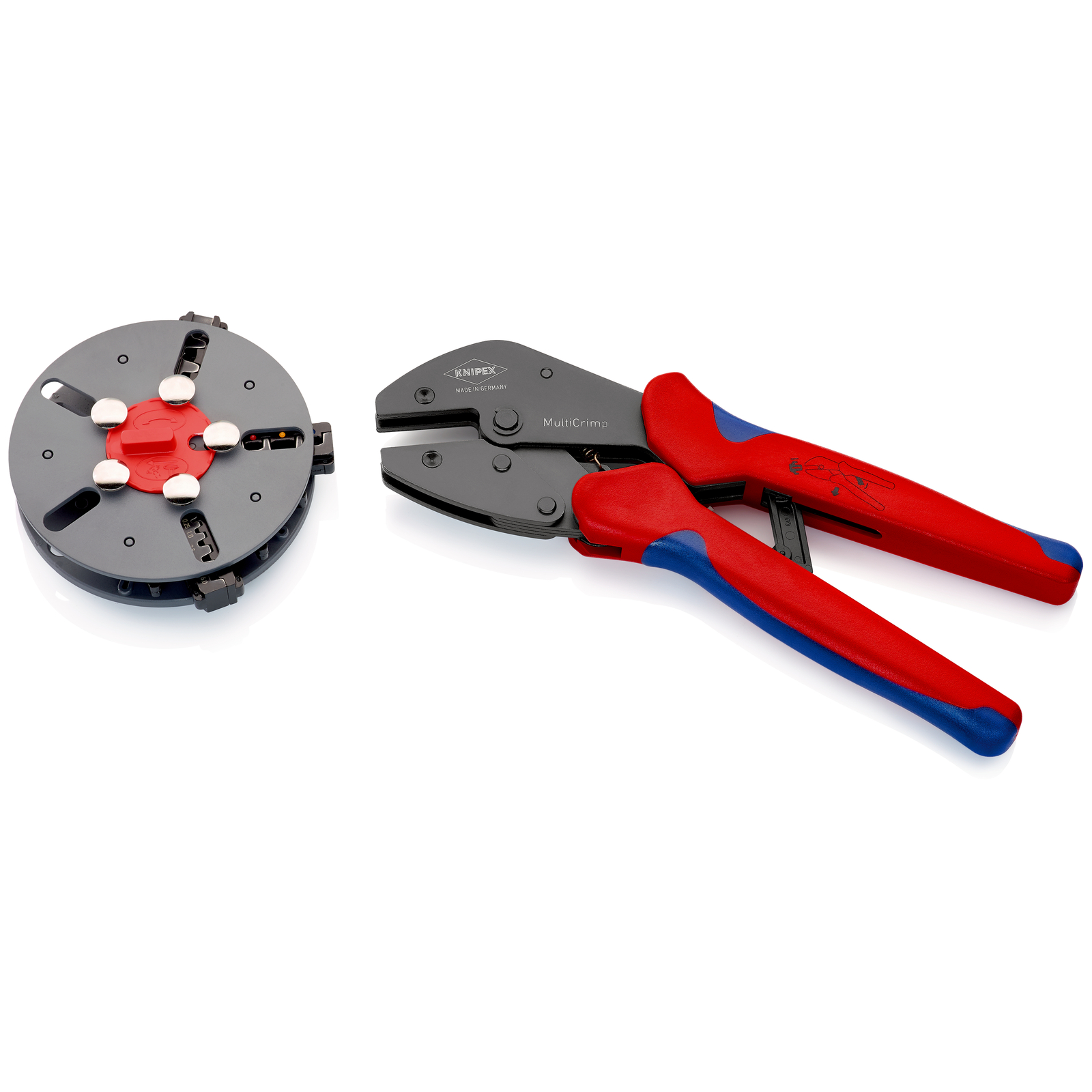 Pince à sertir MultiCrimp 250mm - Fournie avec 3 matrices KNIPEX - 973301