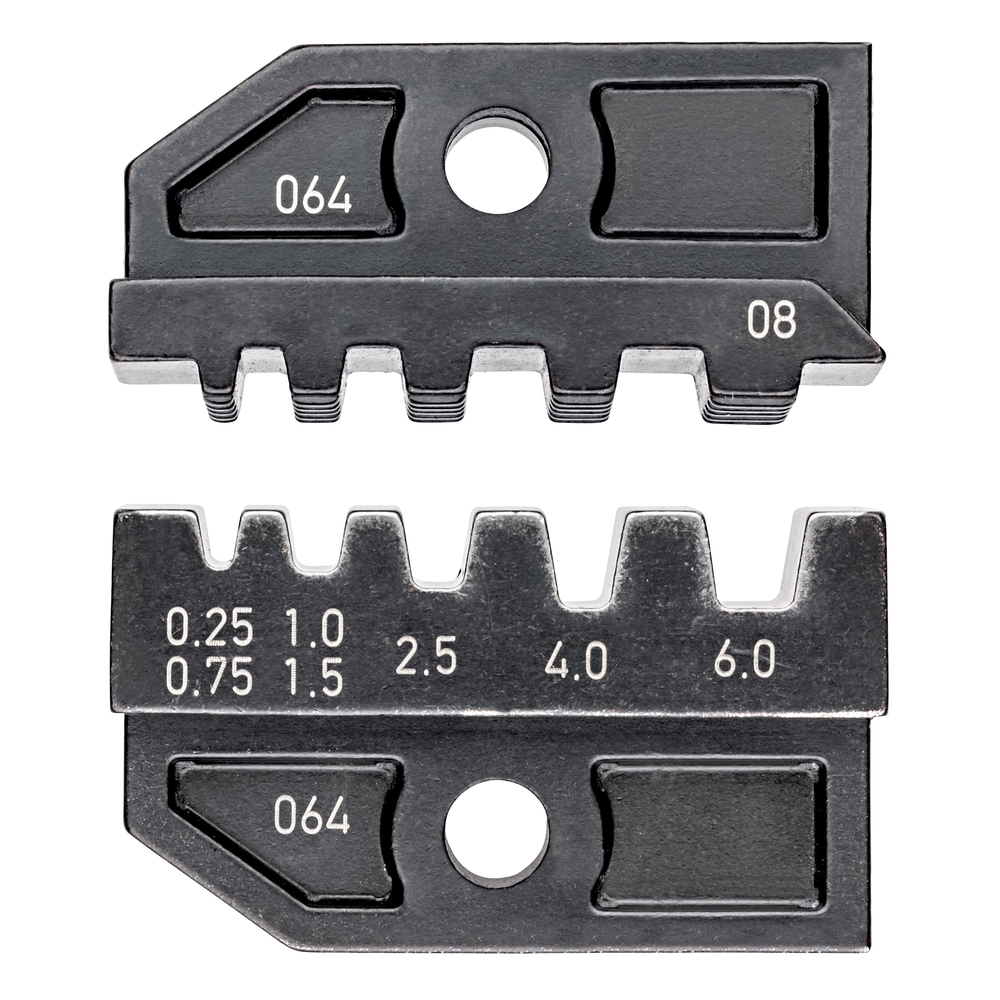 Matrices pour 97 43 200 - Sertissage embouts de câble isolés ou non 0,25 à 6mm² KNIPEX - 974908