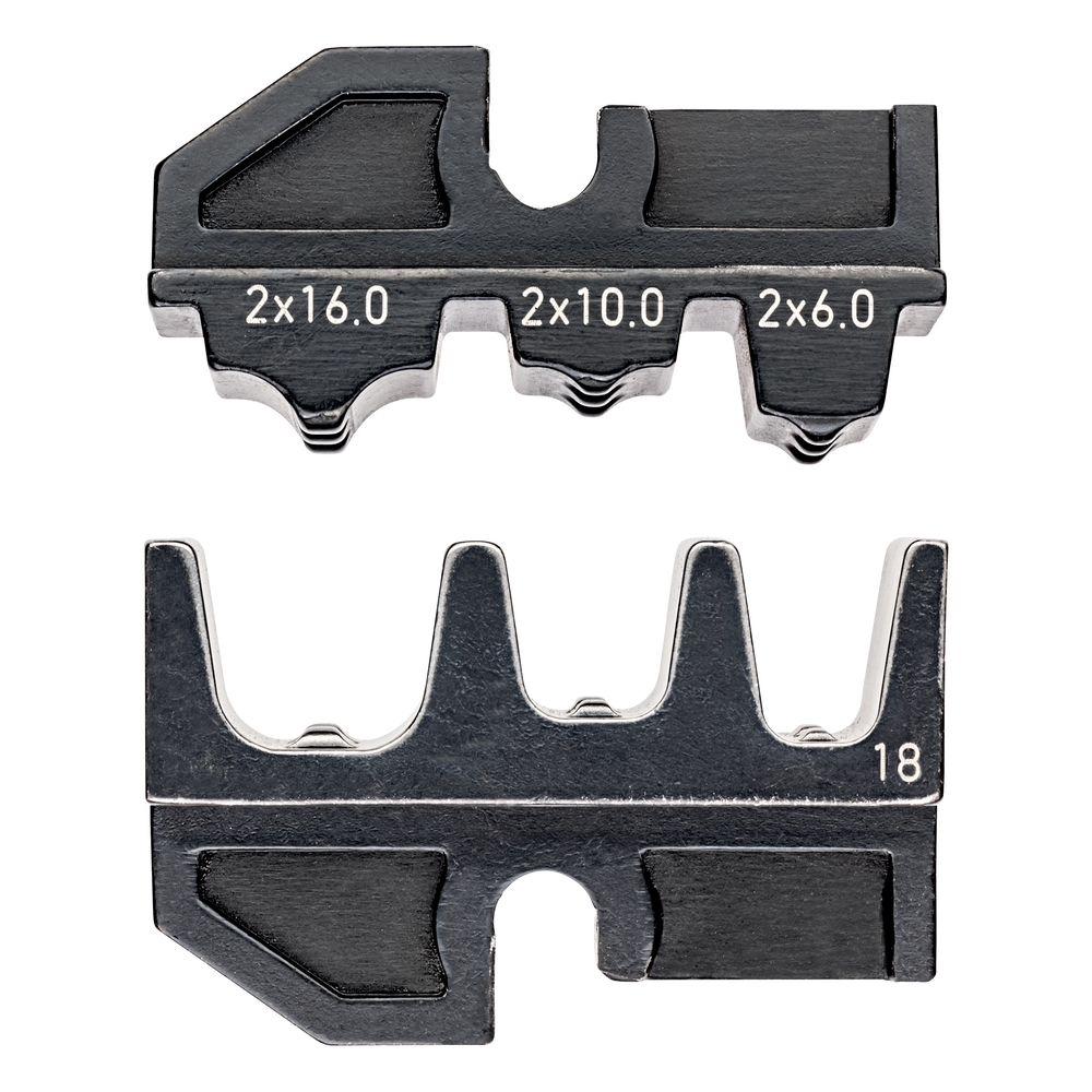 Matrices pour 97 43 200 - Sertissage embouts de câbles jumelés 2x6/2x10/2x16mm² KNIPEX - 974918