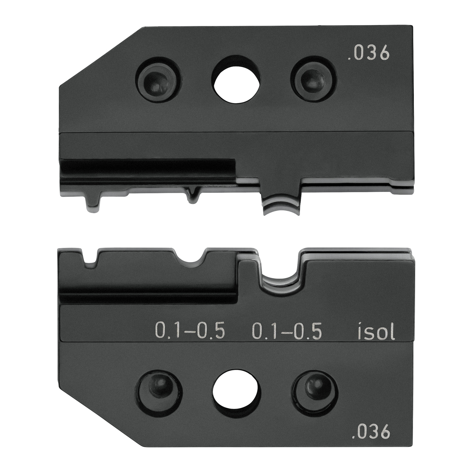 Matrice de sertissage pour cosses non isolées et pré-isolées 0,1 à 0,5mm² KNIPEX - 974921