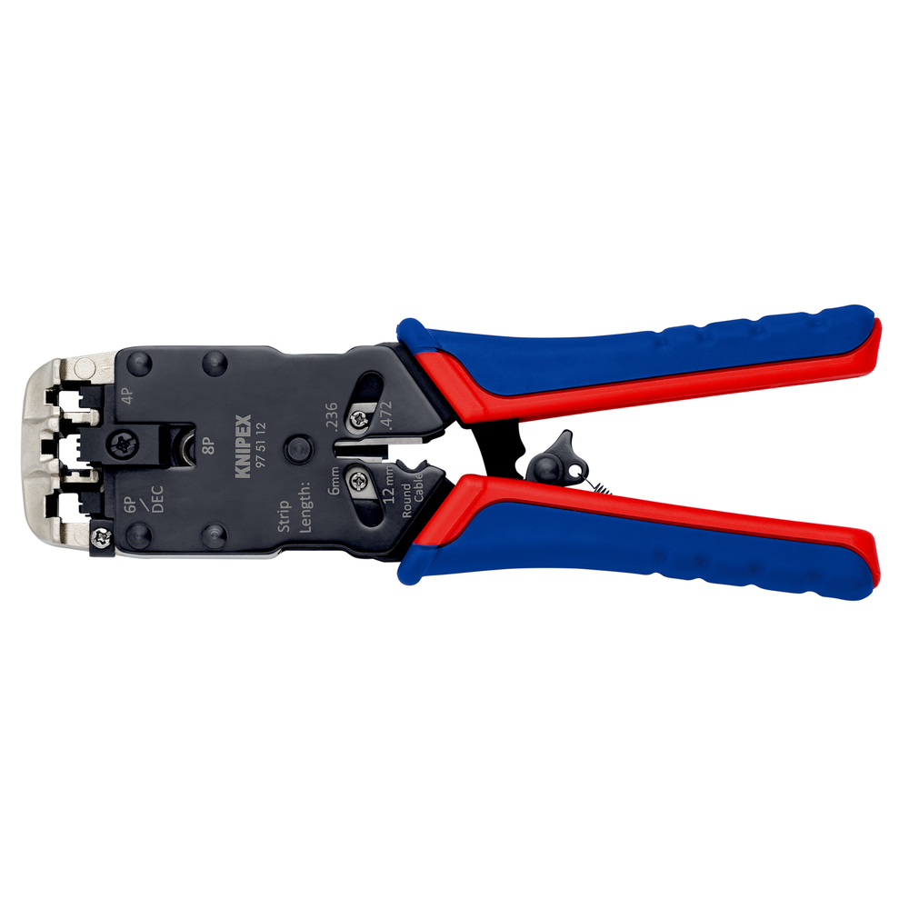 Pince sertir fiche western rj10/11/12/45 KNIPEX - 97 51 12