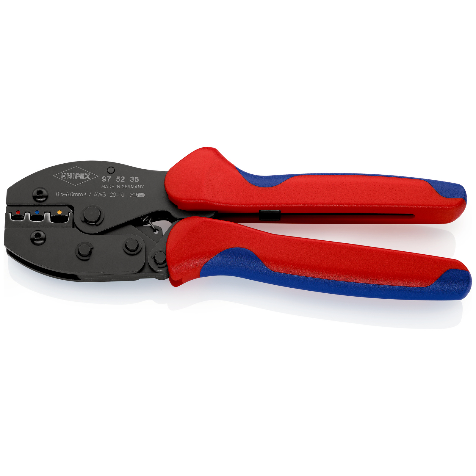 Pince à sertir PreciForce - Pour cosses isolées 0,5 - 6,0mm² KNIPEX - 975236SB