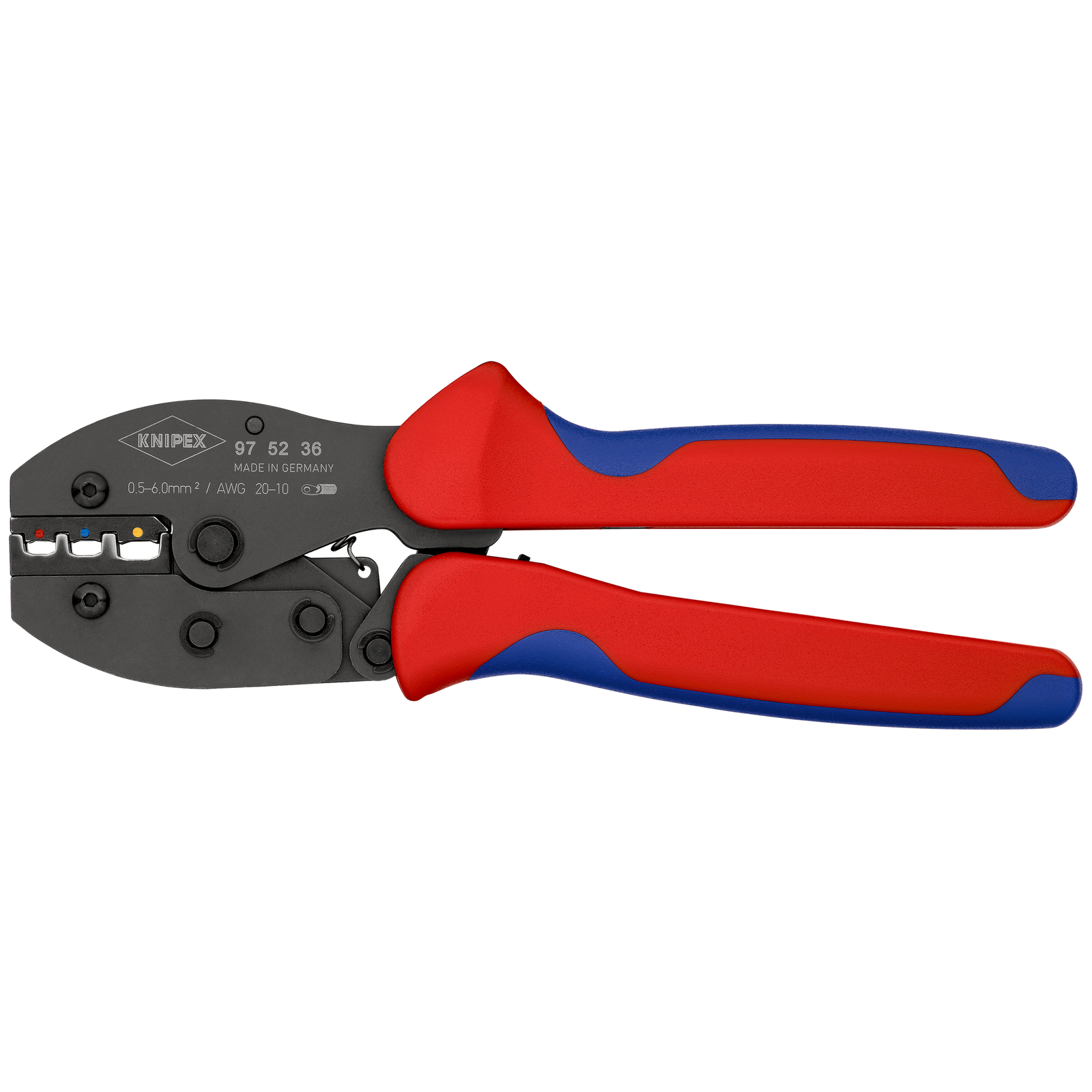 Pince à sertir PreciForce - Pour cosses isolées 0,5 - 6,0mm² KNIPEX - 975236