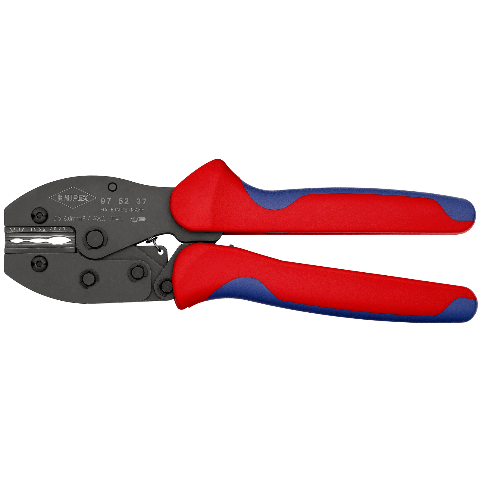 Pince à sertir PreciForce - Pour cosses gaine thermorétractable 0,5-6mm² KNIPEX - 975237