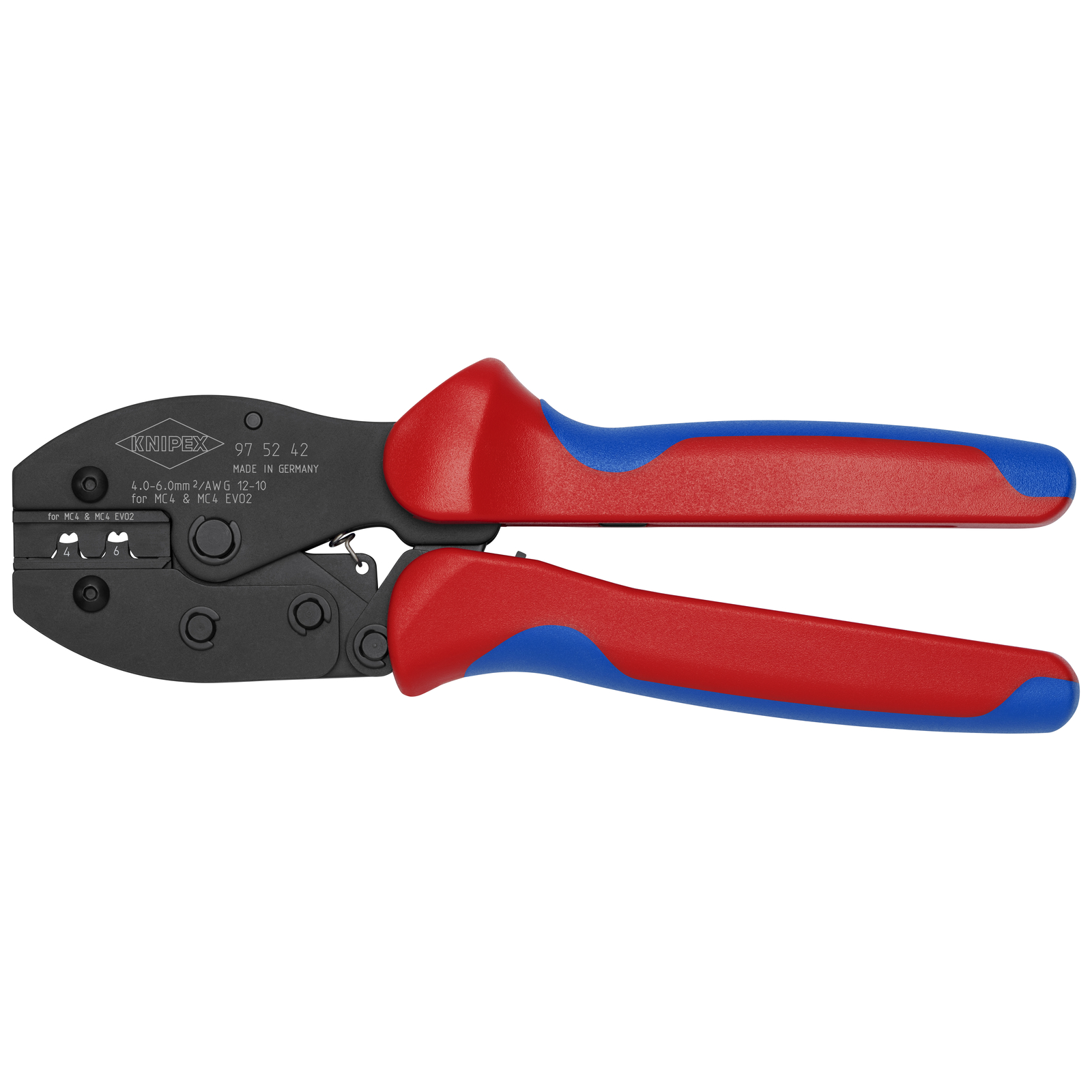Pince à sertir PreciForce pour contacts photovoltaïques MC4 / MC4 Evo2 4 - 6mm² KNIPEX - 975242