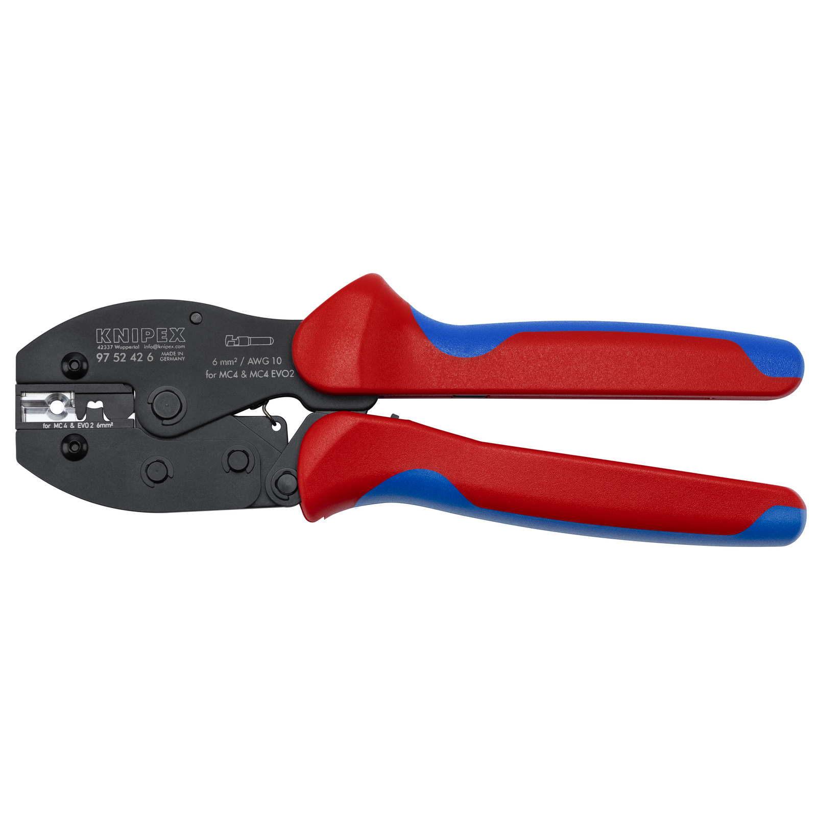 Pince à sertir photovoltaïque. 6mm² PreciForceMC4 KNIPEX - 9752426