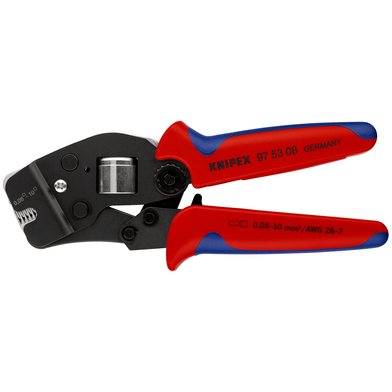 Pince à sertir automatique embouts de câble accès frontal 0,08 - 10mm² KNIPEX - 975308