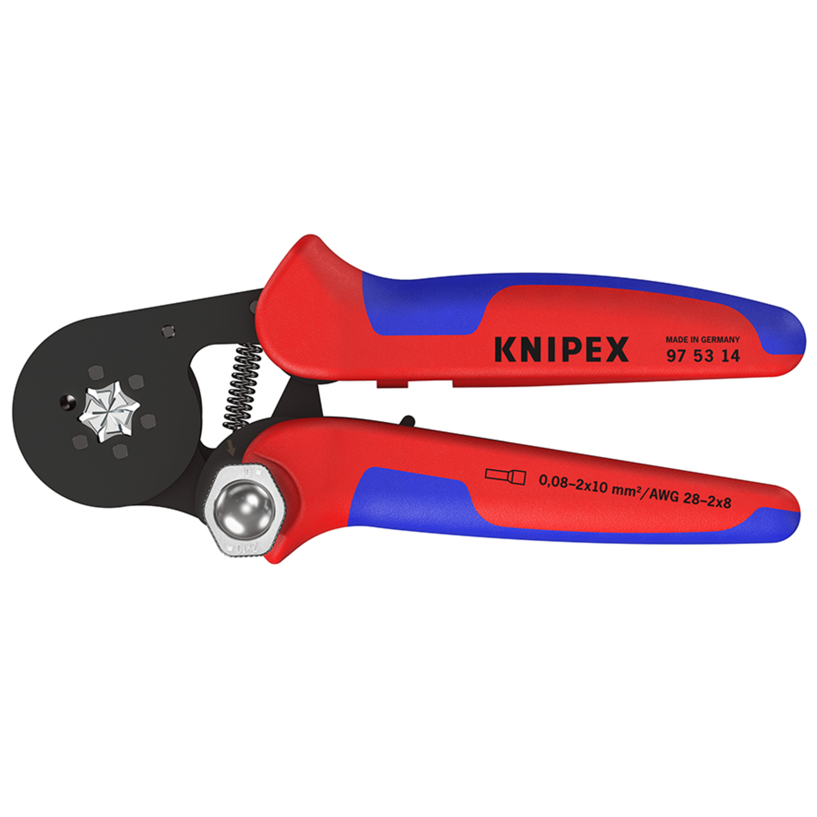 Pince à sertir automatique embouts de câble accès latéral 0,08 - 10mm² KNIPEX - 975314