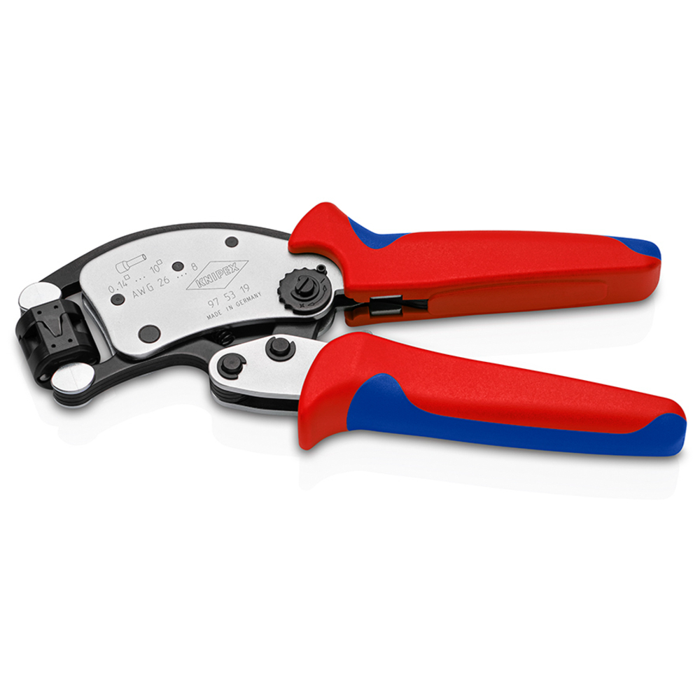 Pince à sertir les embouts automatique de 0,14 à 10mm² à tête rotative KNIPEX - 975319
