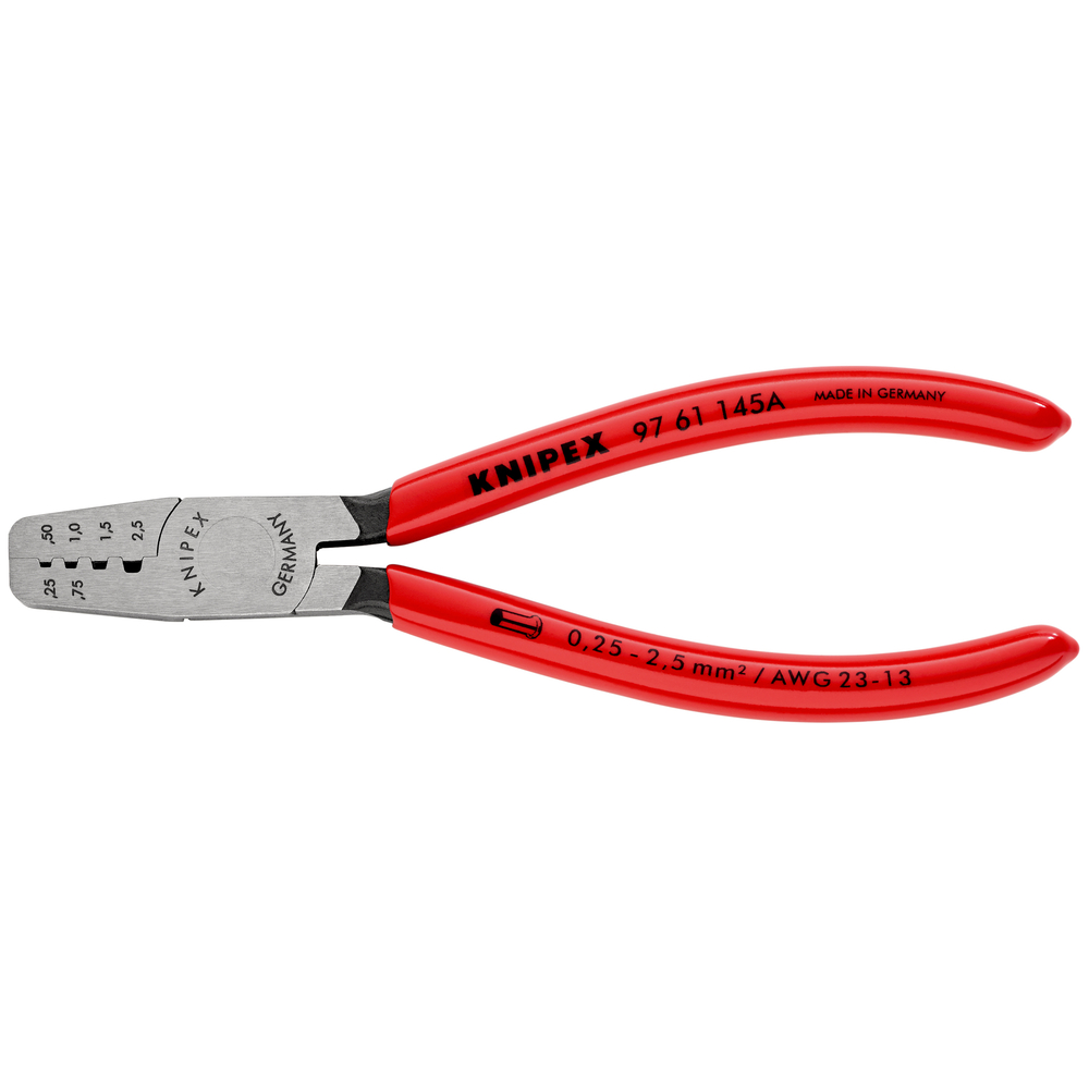 Pince a sertir 145mm embouts 0,25-2,5mm² KNIPEX - 97 61 145 A SB