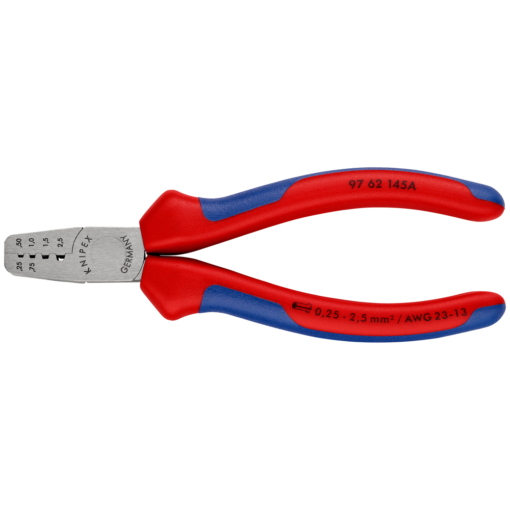 Pince a sertir 145mm embouts 0,25-2,5mm² KNIPEX - 97 62 145 A