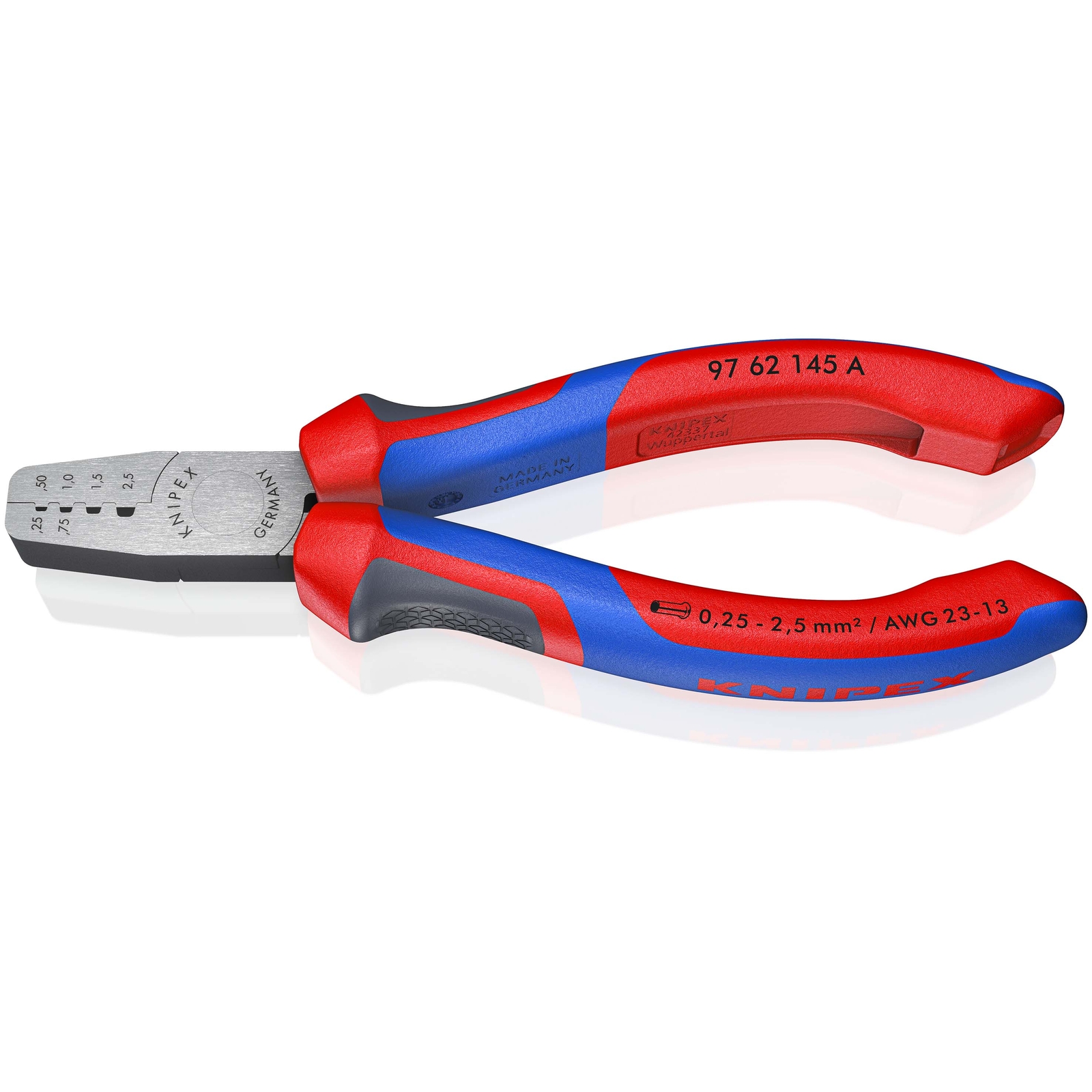Pince à sertir pour embouts 0,25-2,5MM² KNIPEX - 9762145A