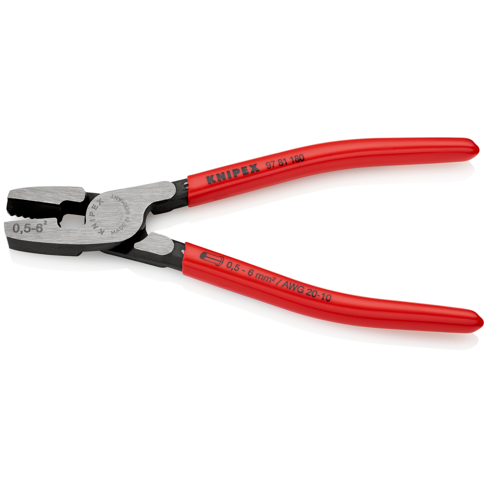 Pince sertir front 180mm embout 0,5-6mm² KNIPEX - 97 81 180