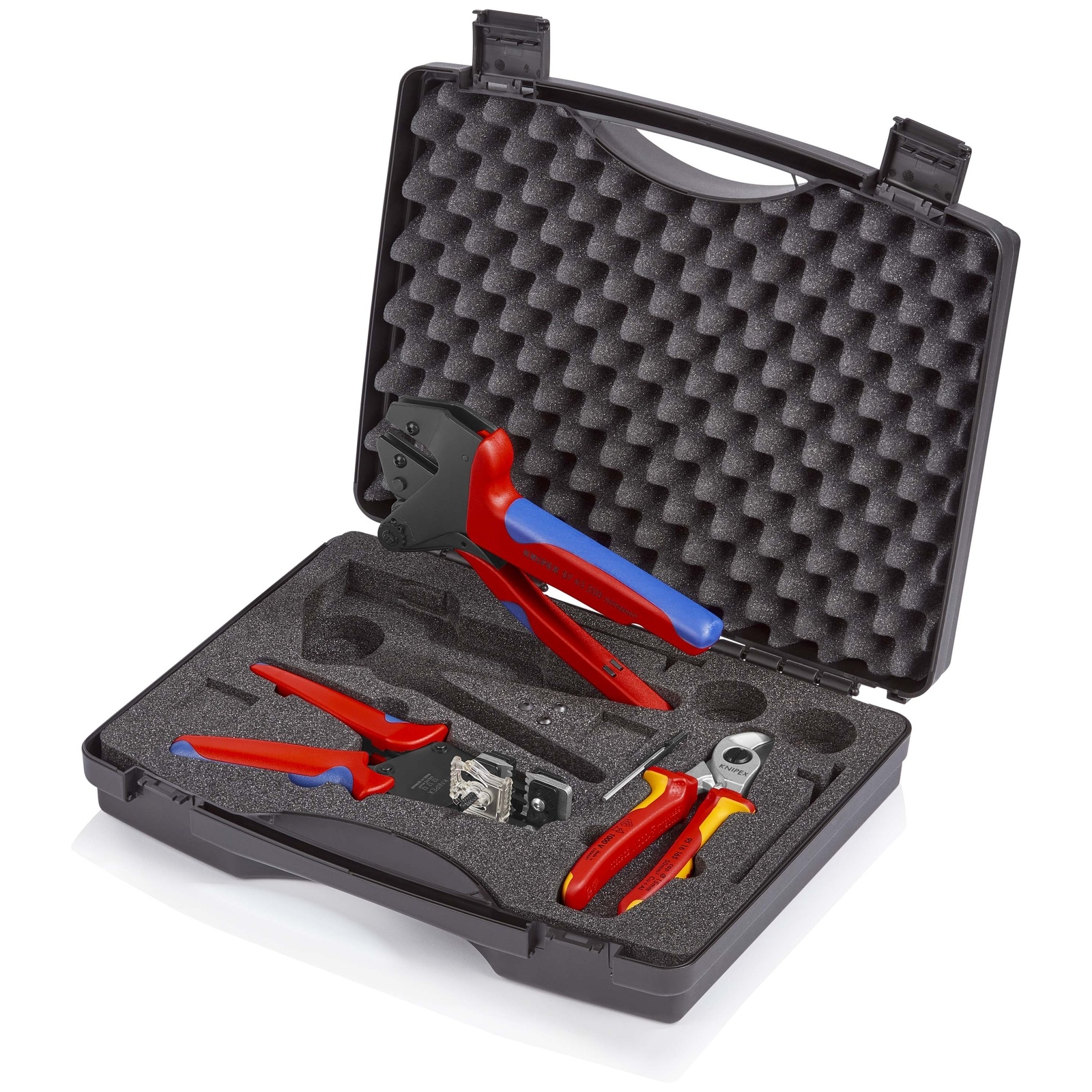 Mallette à outils pour le photovoltaïque dans un coffret avec plateau mousse KNIPEX - 979103