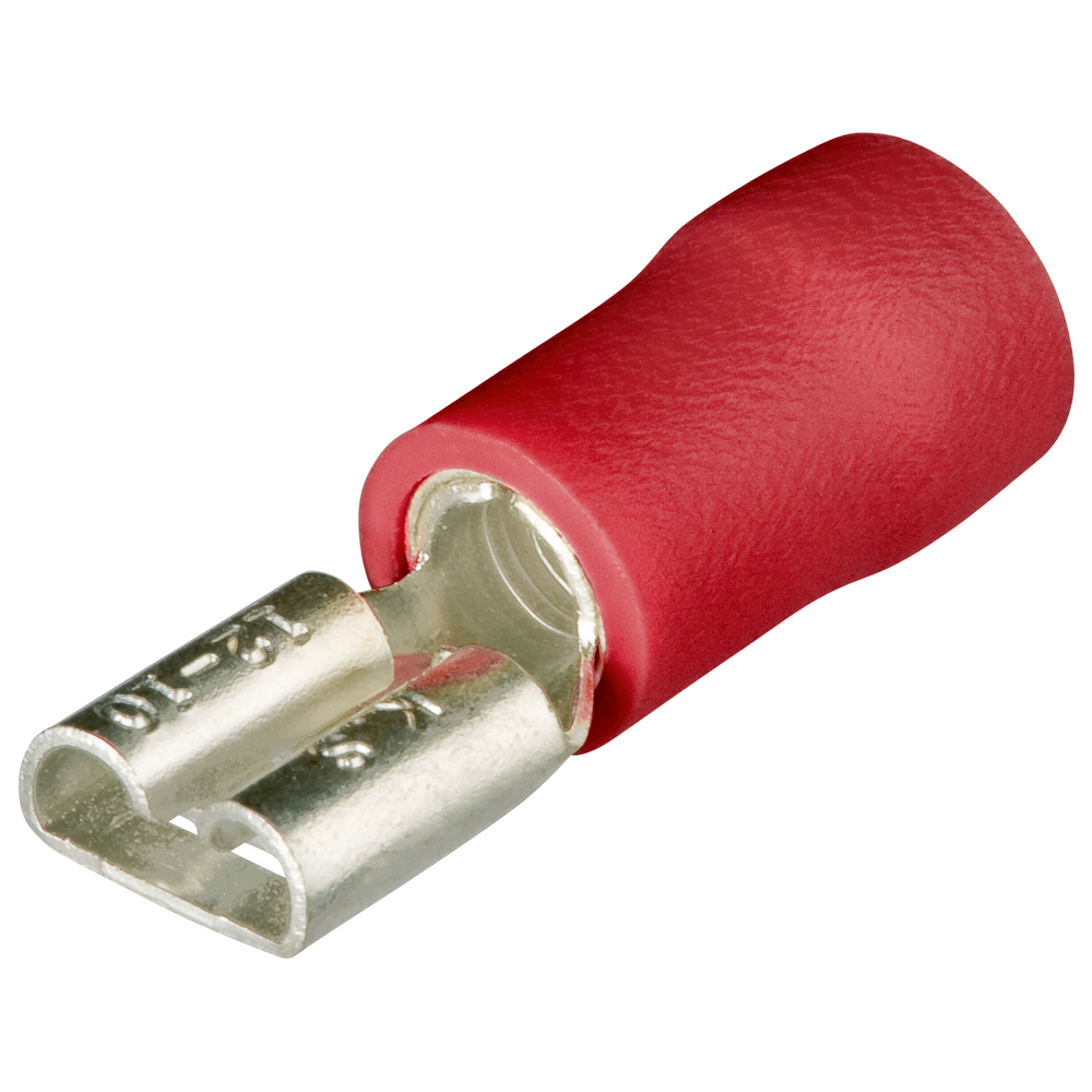 Cosses clips femelles isolées rouge 2,8 x 0,5mm / 0,5 - 1mm² - 100 pièces KNIPEX - 9799001