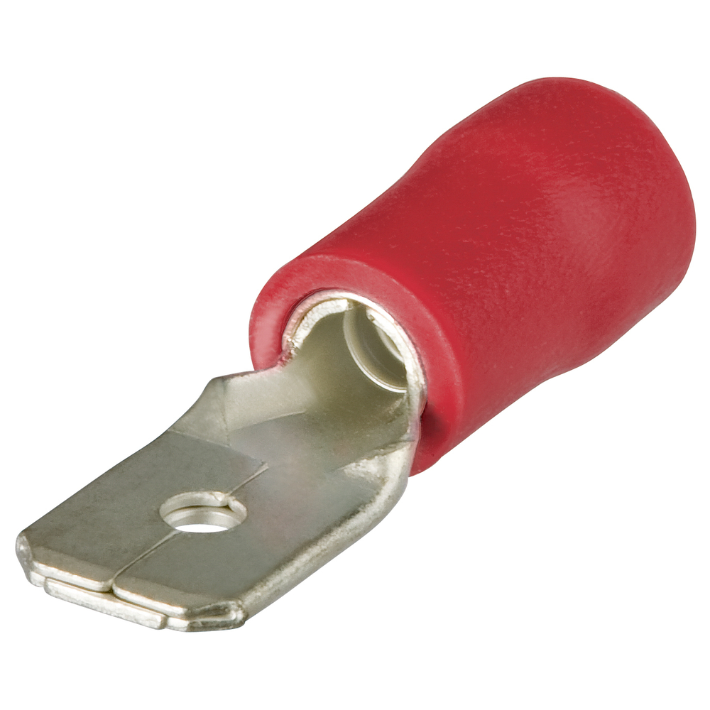 Cosses à languette isolées rouge 6,3 x 0,8mm / 0,5 - 1,0mm² - 100 pièces KNIPEX - 9799110