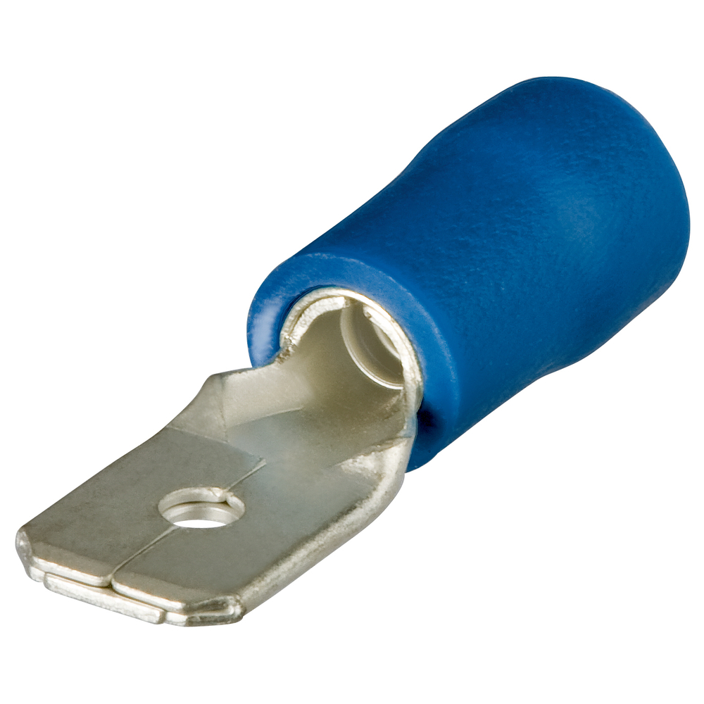 Cosses à languette isolées bleu 6,3 x 0,8mm / 1,5 - 2,5mm² - 100 pièces KNIPEX - 9799111