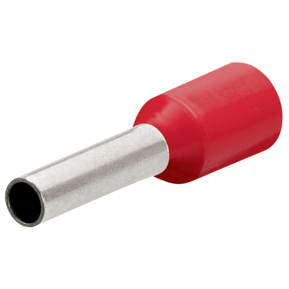 Embouts de câbles isolés rouge 1,0mm² - AWG 17 - longueur 16mm - 200 pièces KNIPEX - 9799352