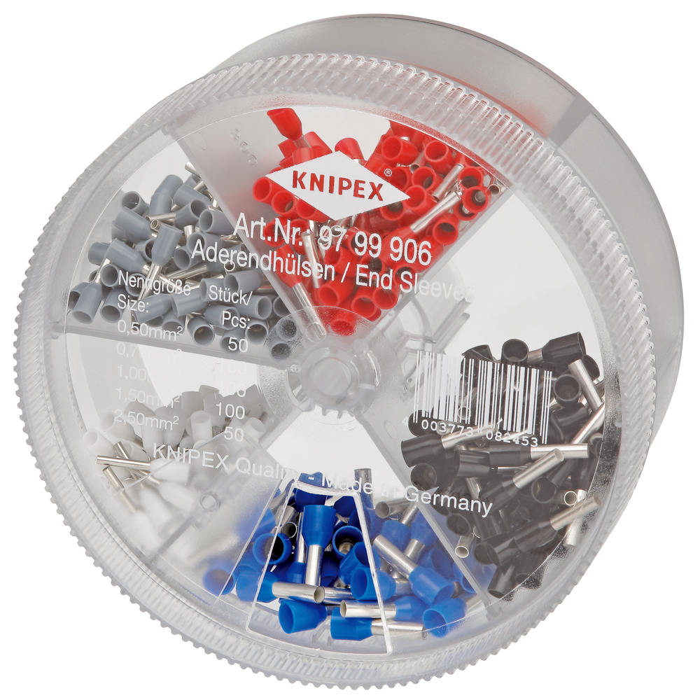 Boite assort embouts isoles 0,5 a 2,5mm² KNIPEX - 97 99 906