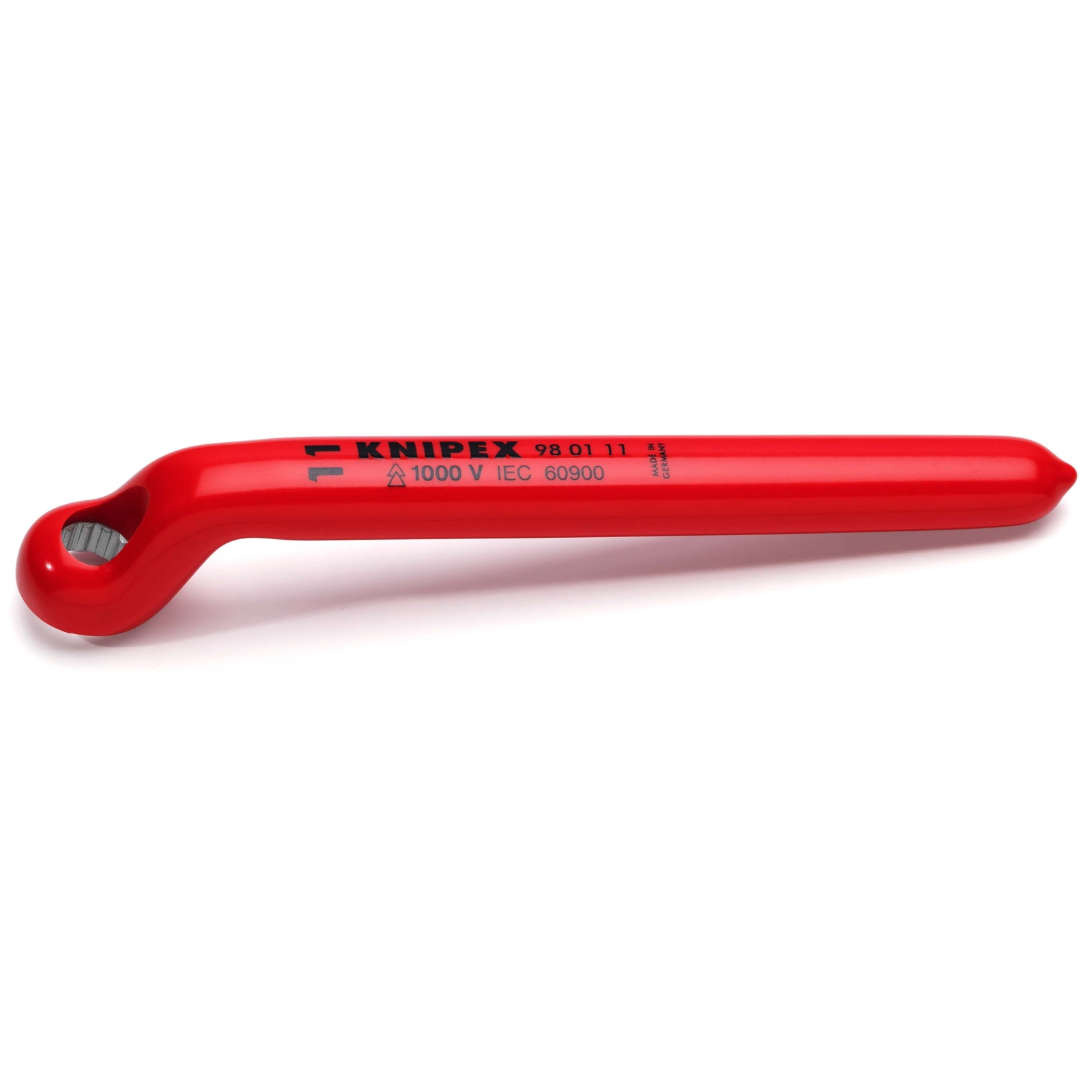 Clé polygonale - 11mm - Contre-coudée 12 pans - Longueur 165mm - Isolée 1000V KNIPEX - 980111