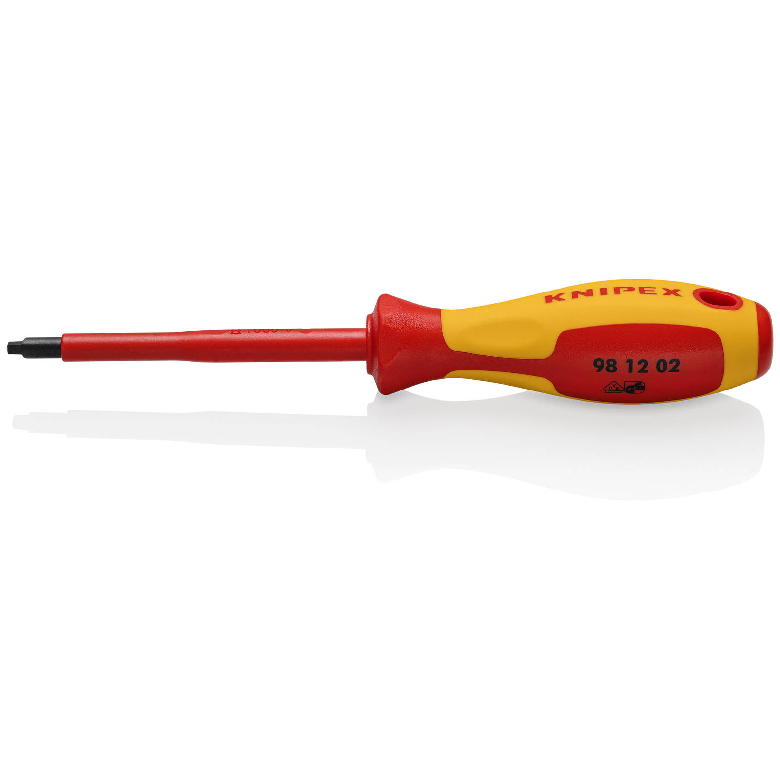 Tournevis emprunte carrée R2 isolé 1000V KNIPEX - 981202