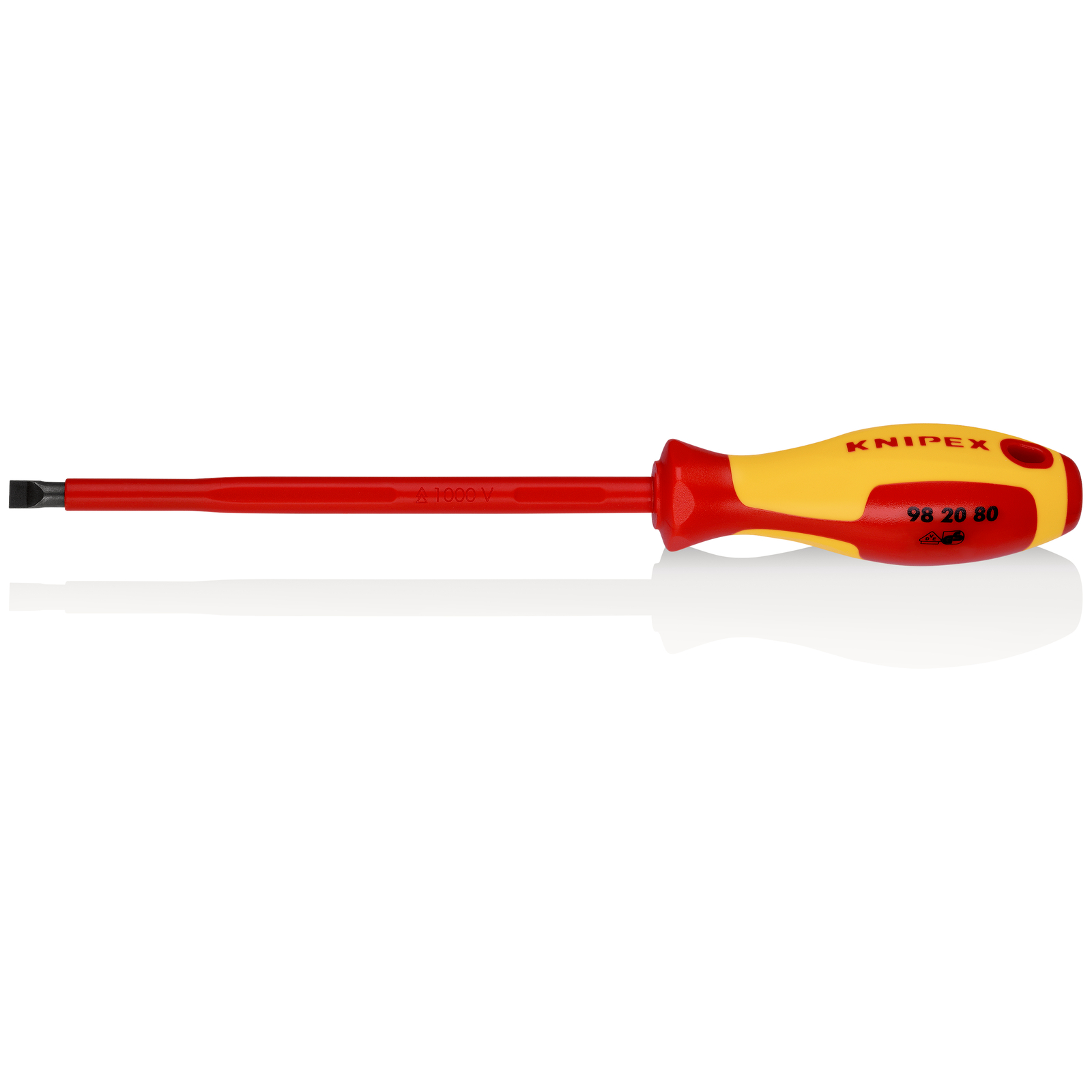 Tournevis plat - 8mm - Isolé 1000V - Longueur lame 175mm KNIPEX - 982080