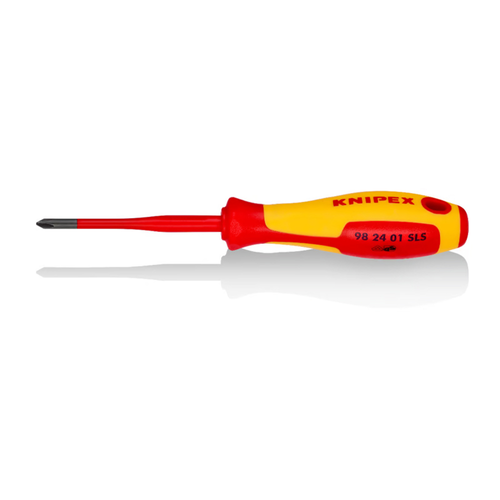 Tournevis cruciforme - (Slim) PlusMinus, poignée isolante - KNIPEX - 98 24 01 SLS