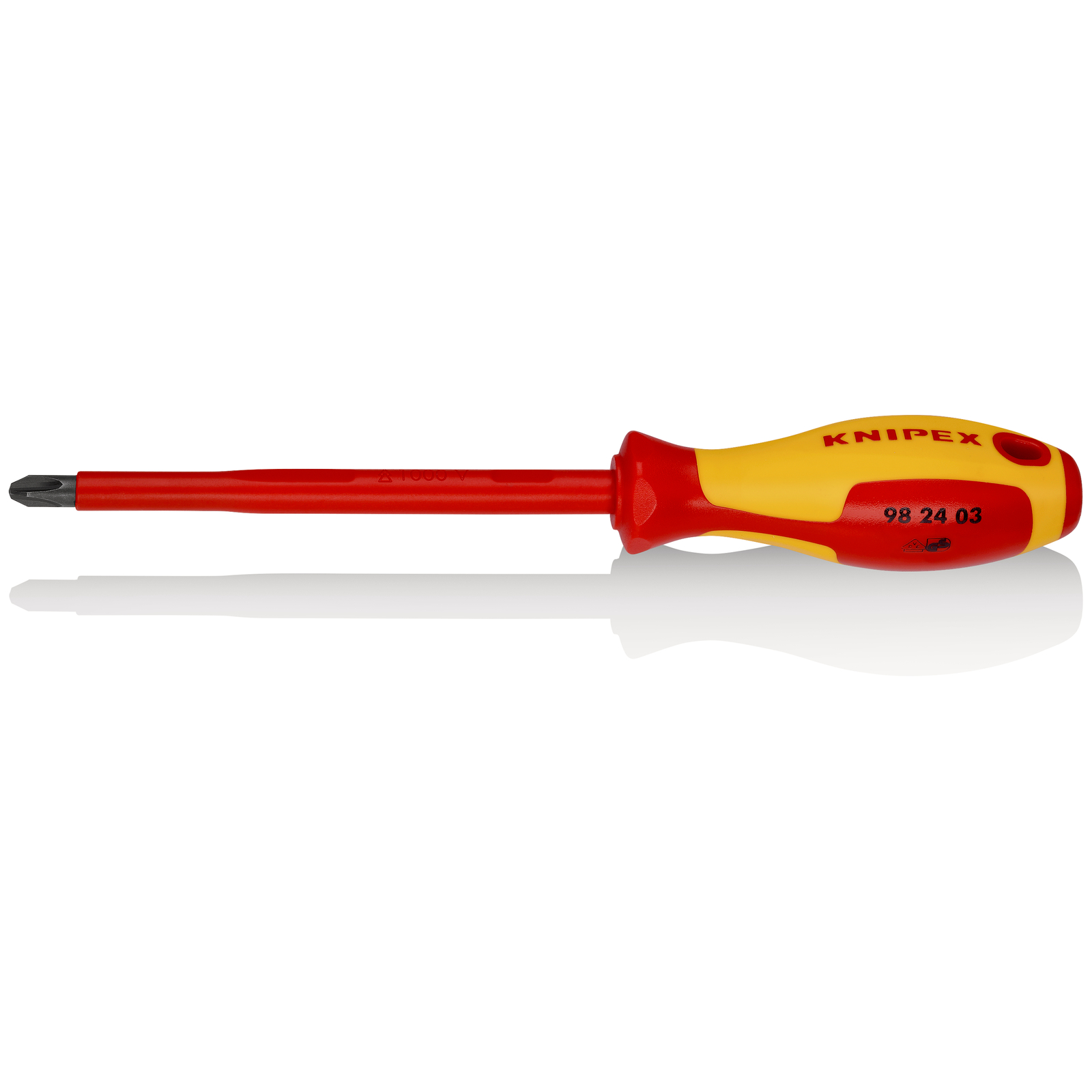 Tournevis cruciforme Phillips - PH3 - Isolé 1000V - Longueur lame 150mm KNIPEX - 982403