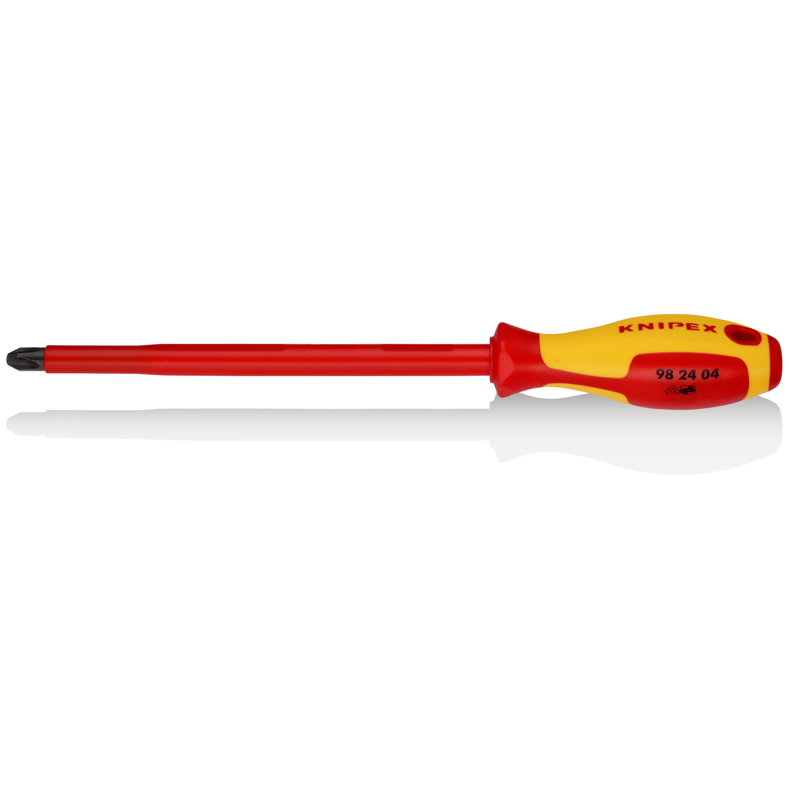 Tournevis cruciforme Phillips - PH4 - Isolé 1000V - Longueur lame 200mm KNIPEX - 982404