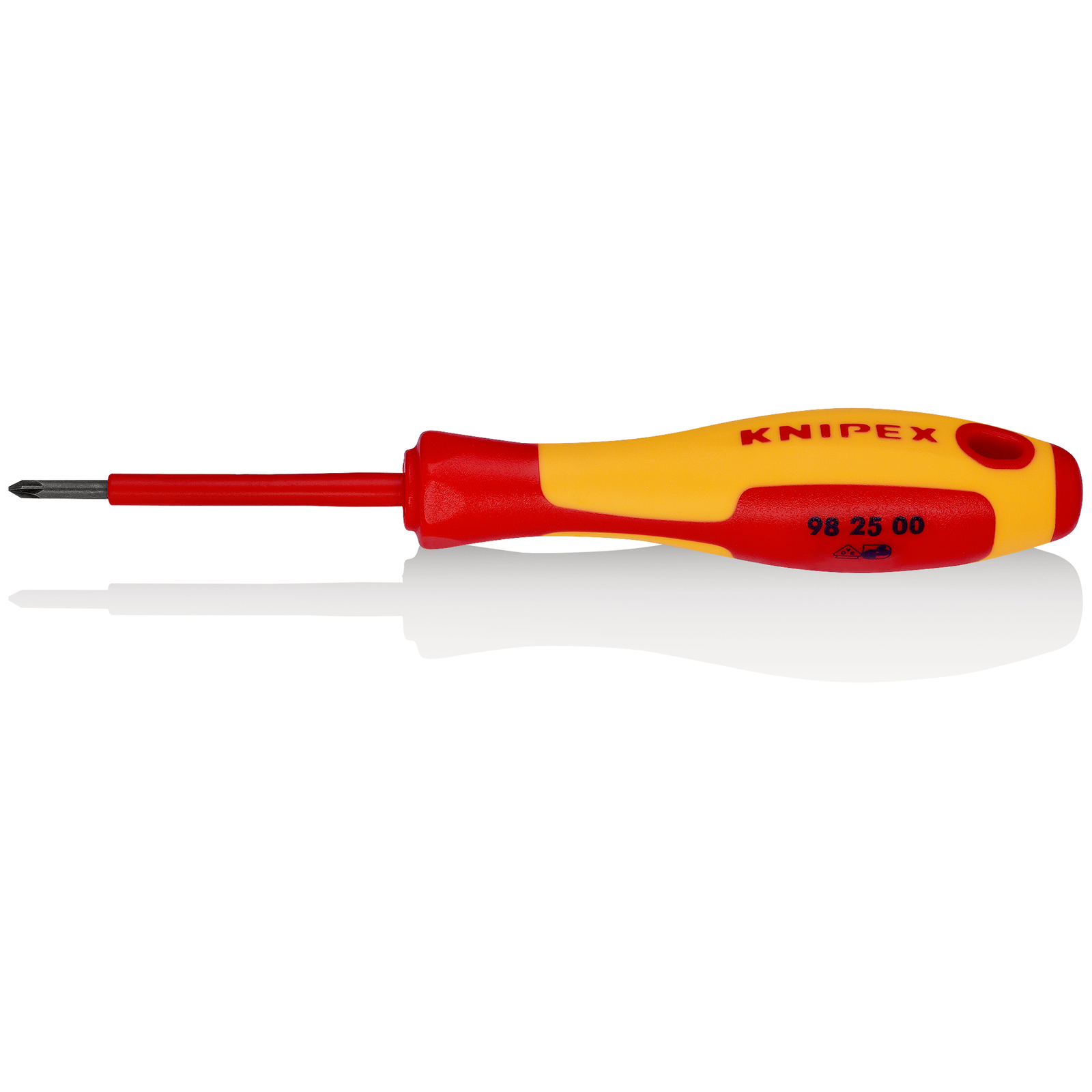 Tournevis cruciforme Pozidriv - PZ0 - Isolé 1000V - Longueur lame 60mm KNIPEX - 982500
