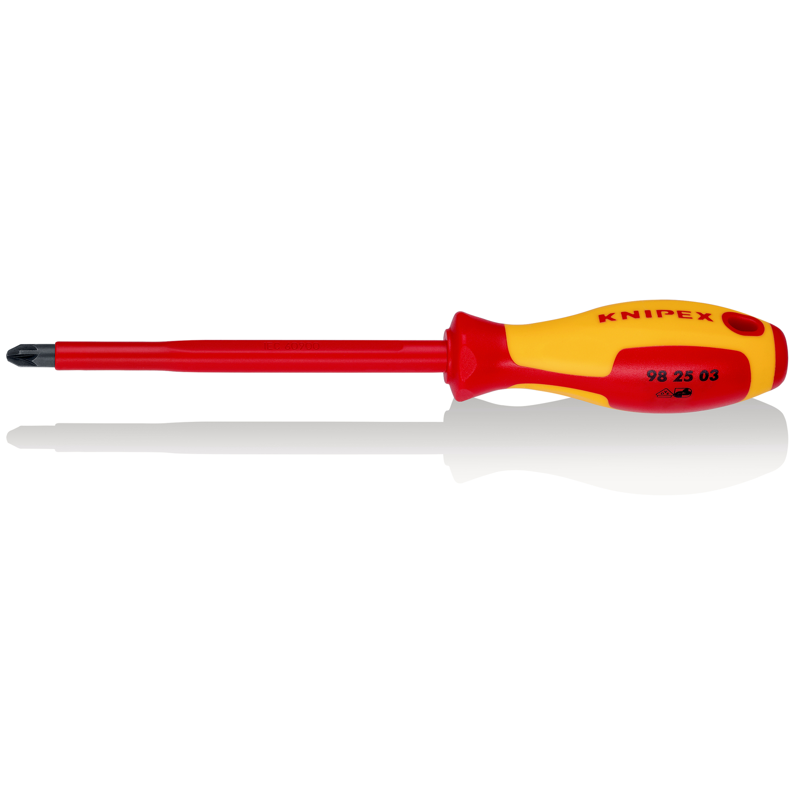 Tournevis cruciforme Pozidriv - PZ3 - Isolé 1000V - Longueur lame 150mm KNIPEX - 982503