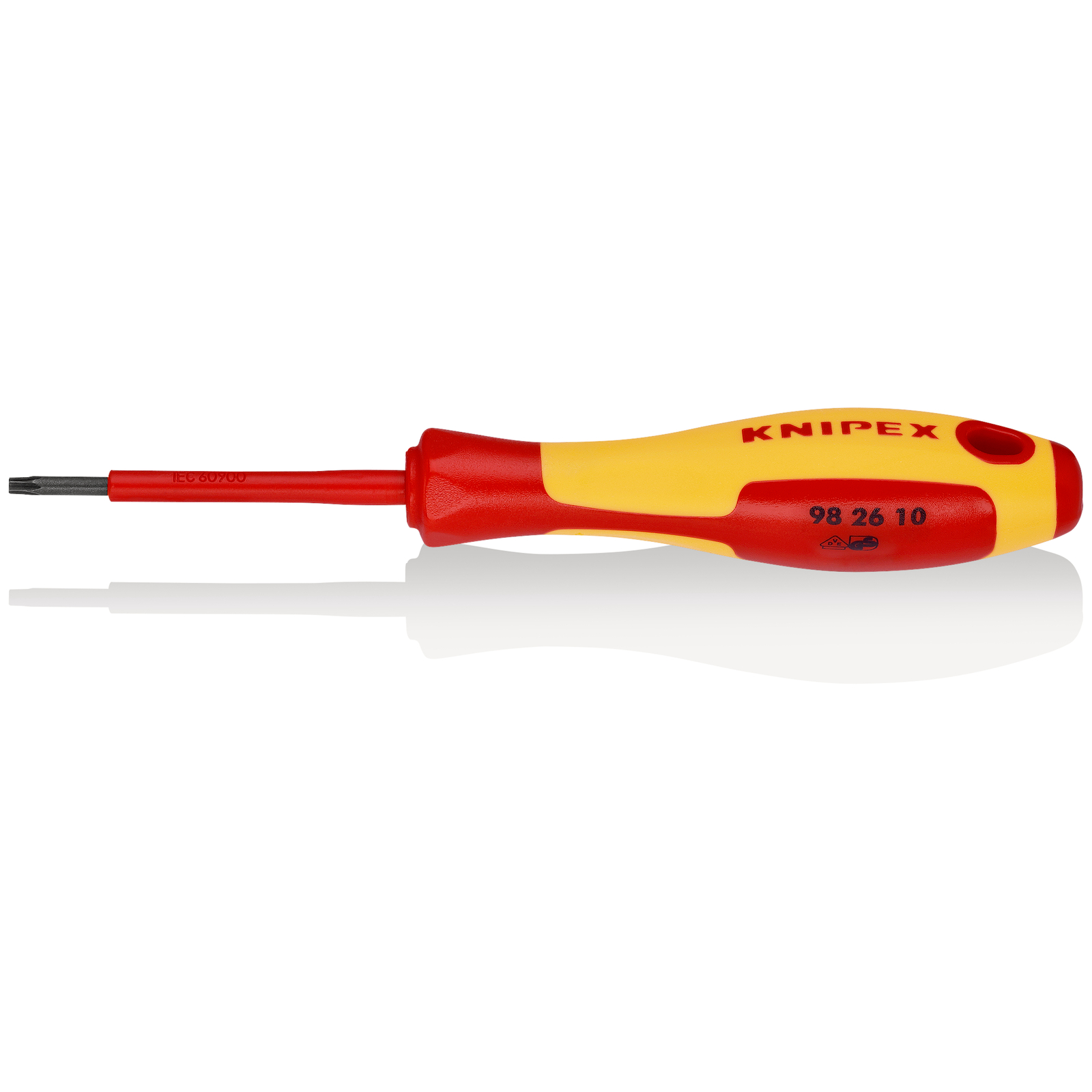 Tournevis Torx - TX10 - Isolé 1000V - Longueur lame 60mm KNIPEX - 982610
