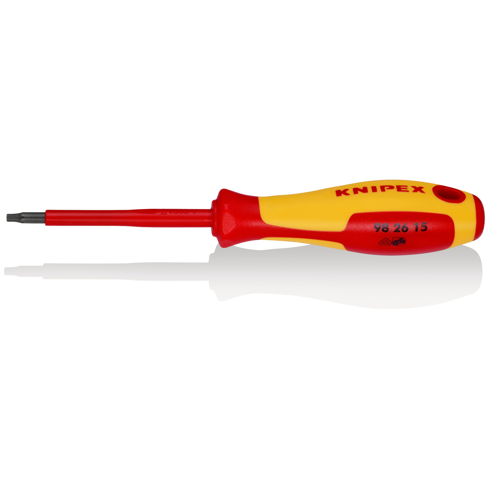Tournevis Torx - TX15 - Isolé 1000V - Longueur lame 80mm KNIPEX - 982615