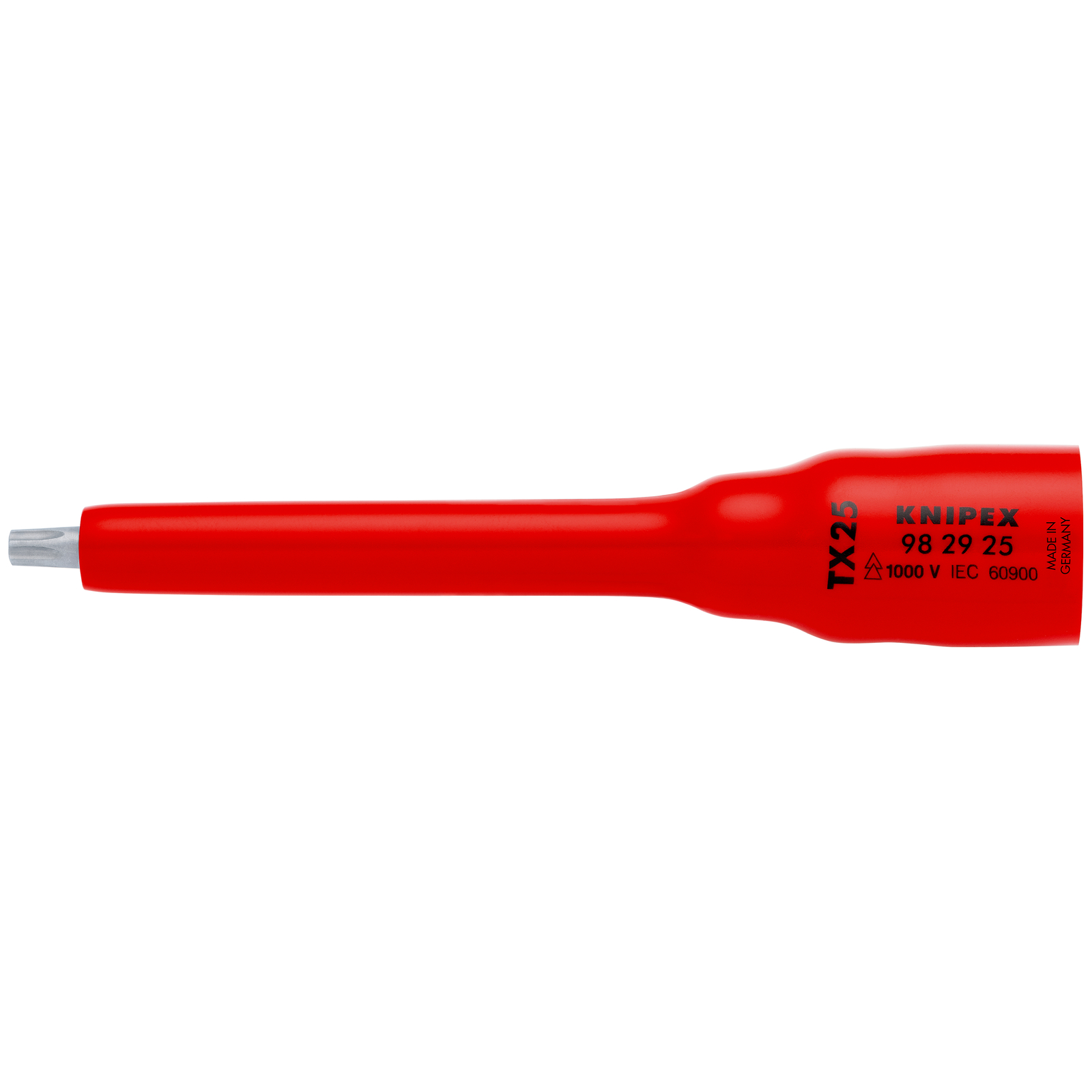 Douille 3/8 Torx TX25 - 123 mm - Carré femelle 3/8 - Isolée 1000V KNIPEX - 982925