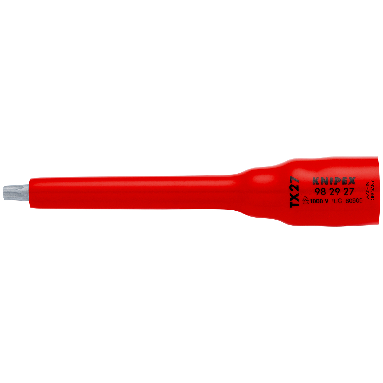 Douille 3/8 Torx TX27 - 123 mm - Carré femelle 3/8 - Isolée 1000V KNIPEX - 982927