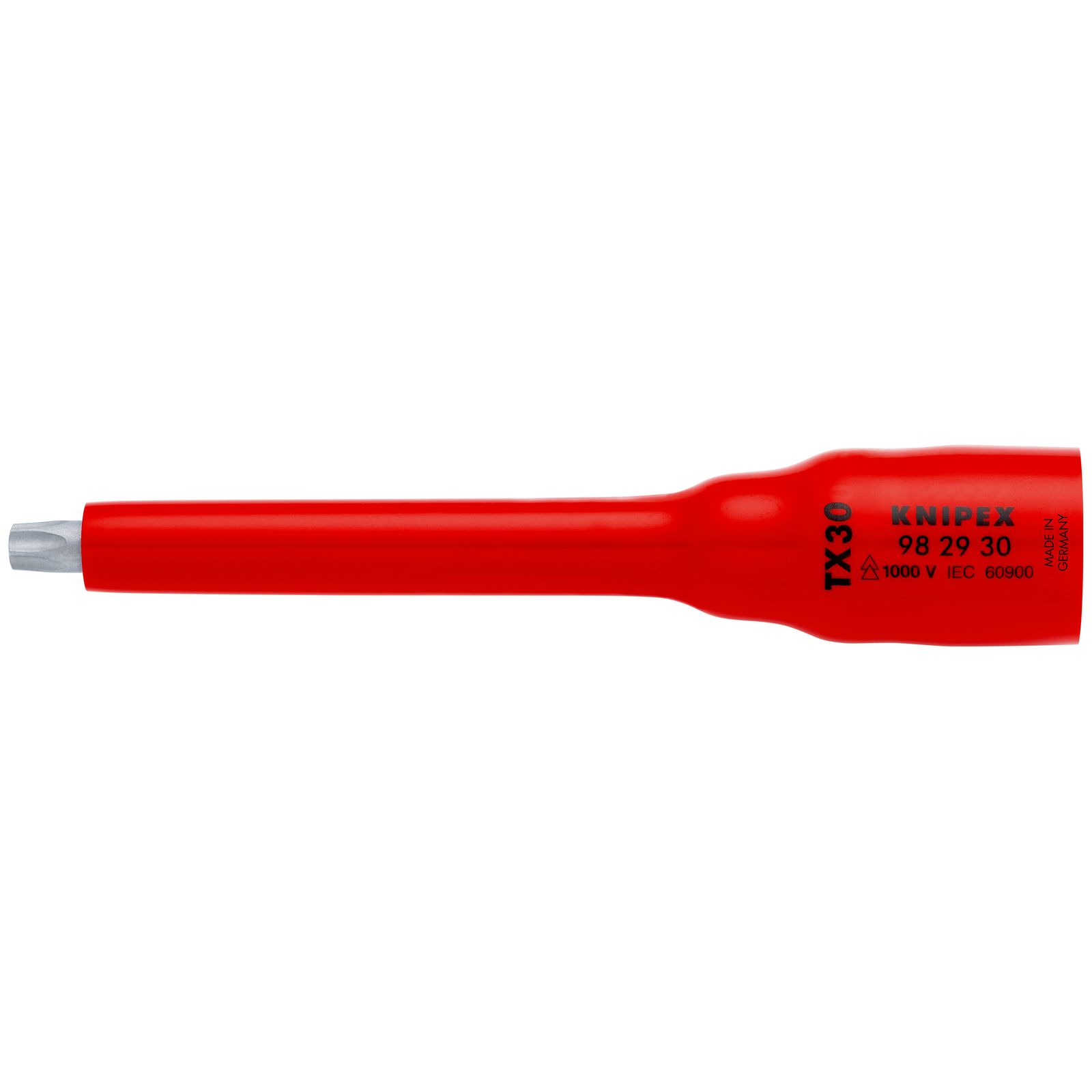 Douille 3/8 Torx TX30 - 123 mm - Carré femelle 3/8 - Isolée 1000V KNIPEX - 982930