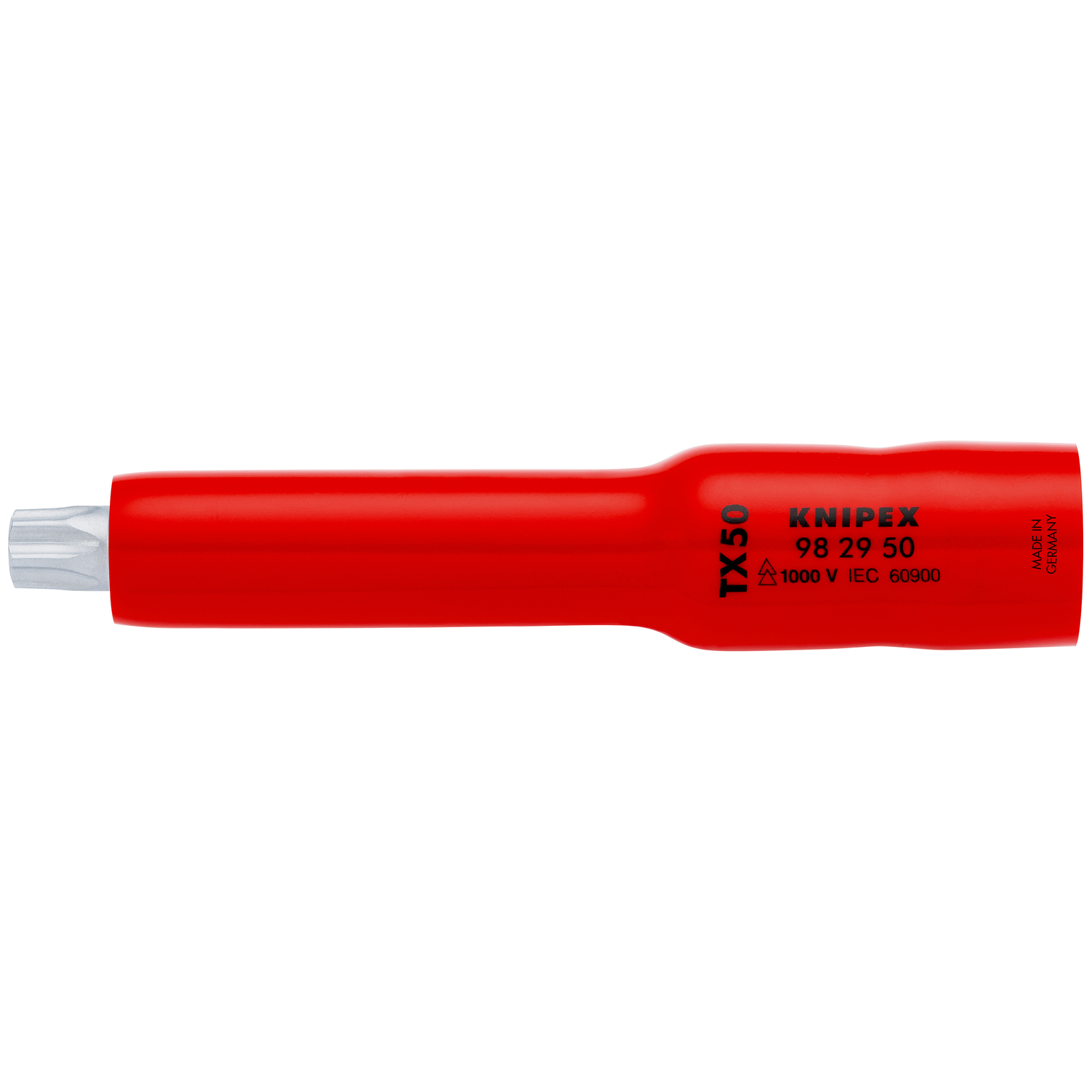 Douille 3/8 Torx TX50 - 117 mm - Carré femelle 3/8 - Isolée 1000V KNIPEX - 982950
