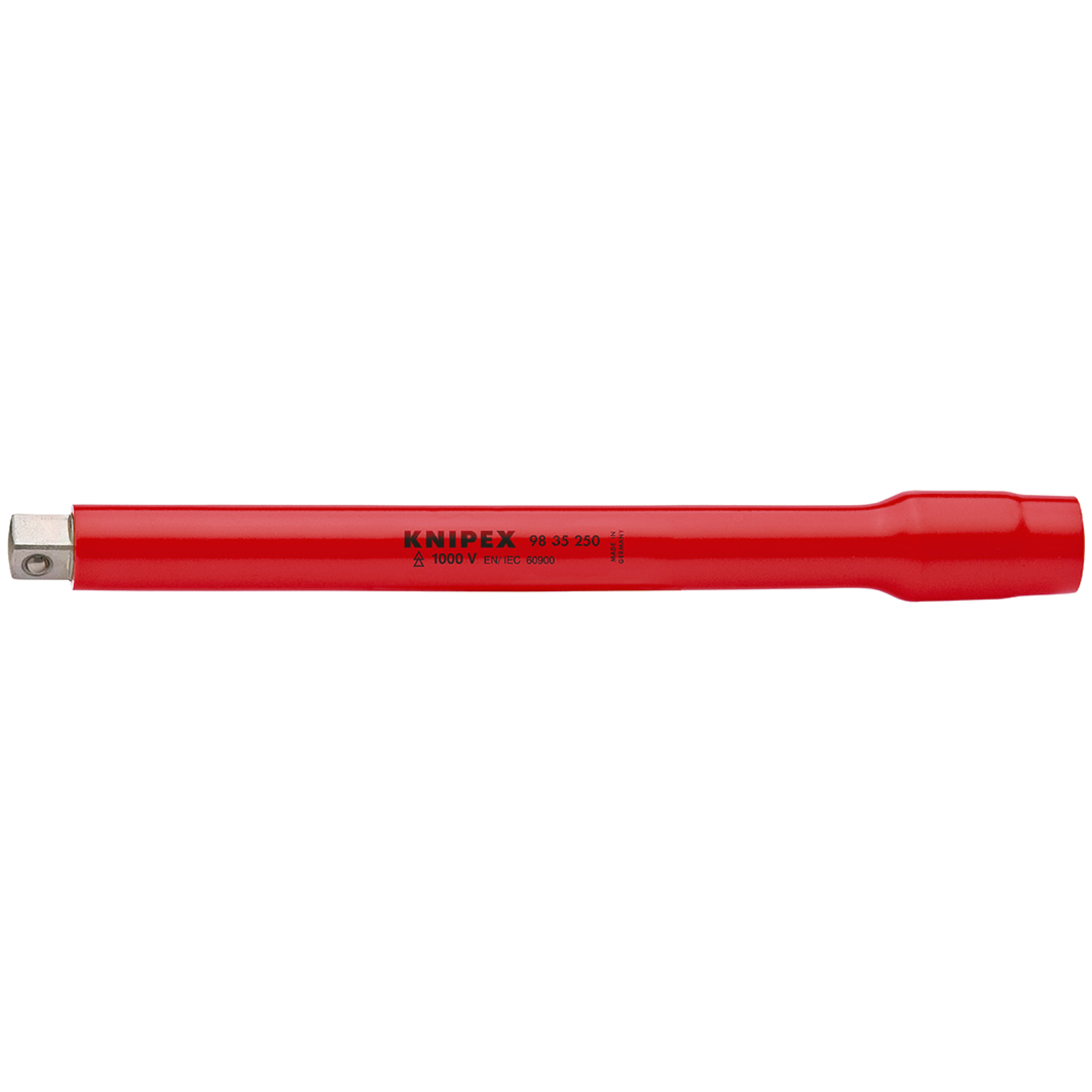 Rallonge pour clé à cliquet - Carré mâle et femelle 3/8 - 250mm - Isolée 1000V KNIPEX - 9835250