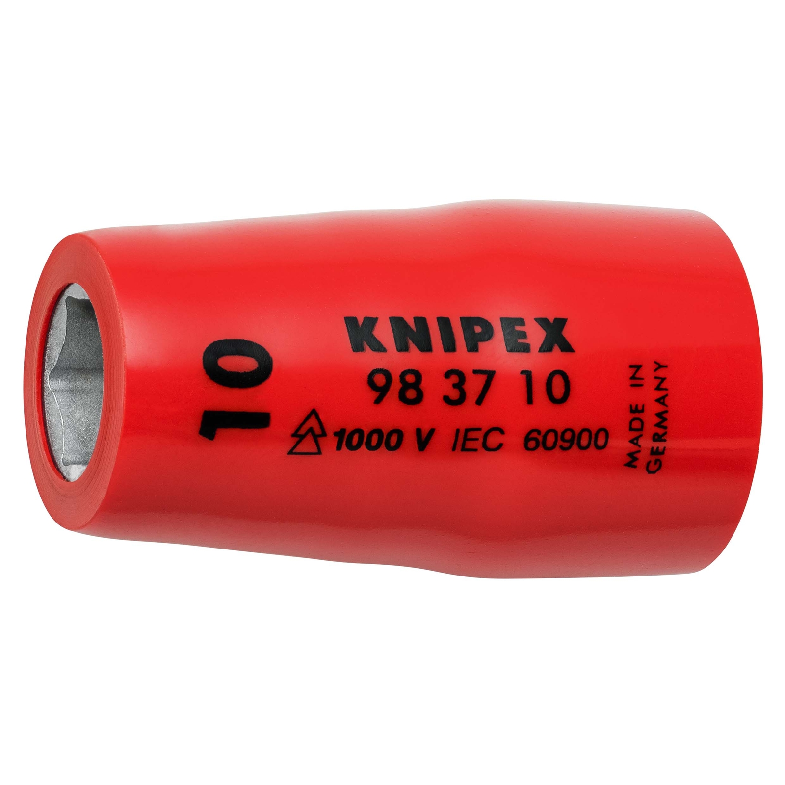 Douille - 10mm - Carré femelle 3/8 - 6 pans - Gainage surmoulé isolé 1000V KNIPEX - 983710