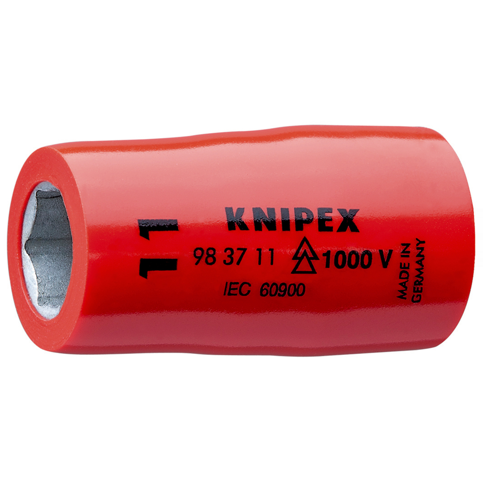 Douille - 11mm - Carré femelle 3/8 - 6 pans - Gainage surmoulé isolé 1000V KNIPEX - 983711