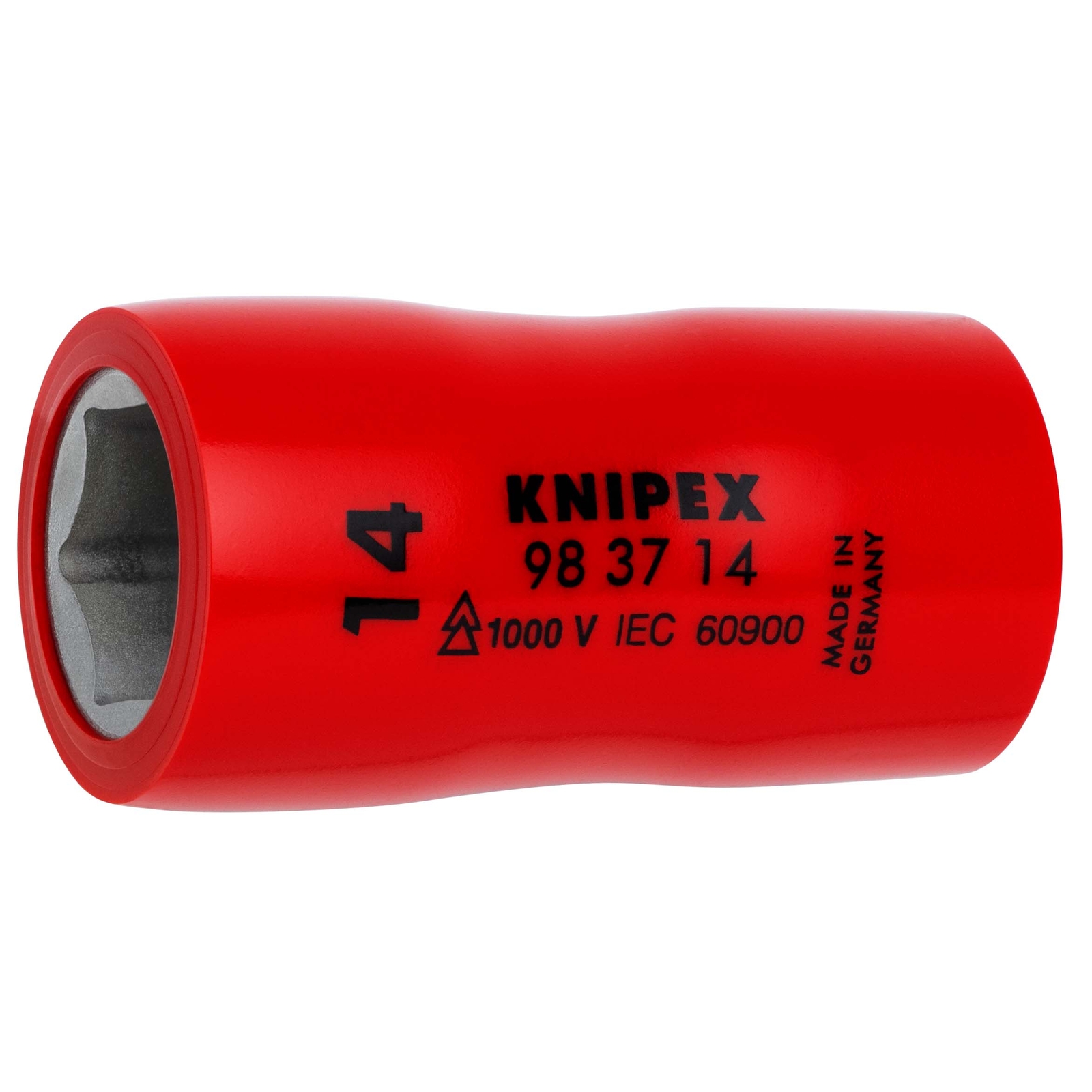 Douille - 14mm - Carré femelle 3/8 - 6 pans - Gainage surmoulé isolé 1000V KNIPEX - 983714