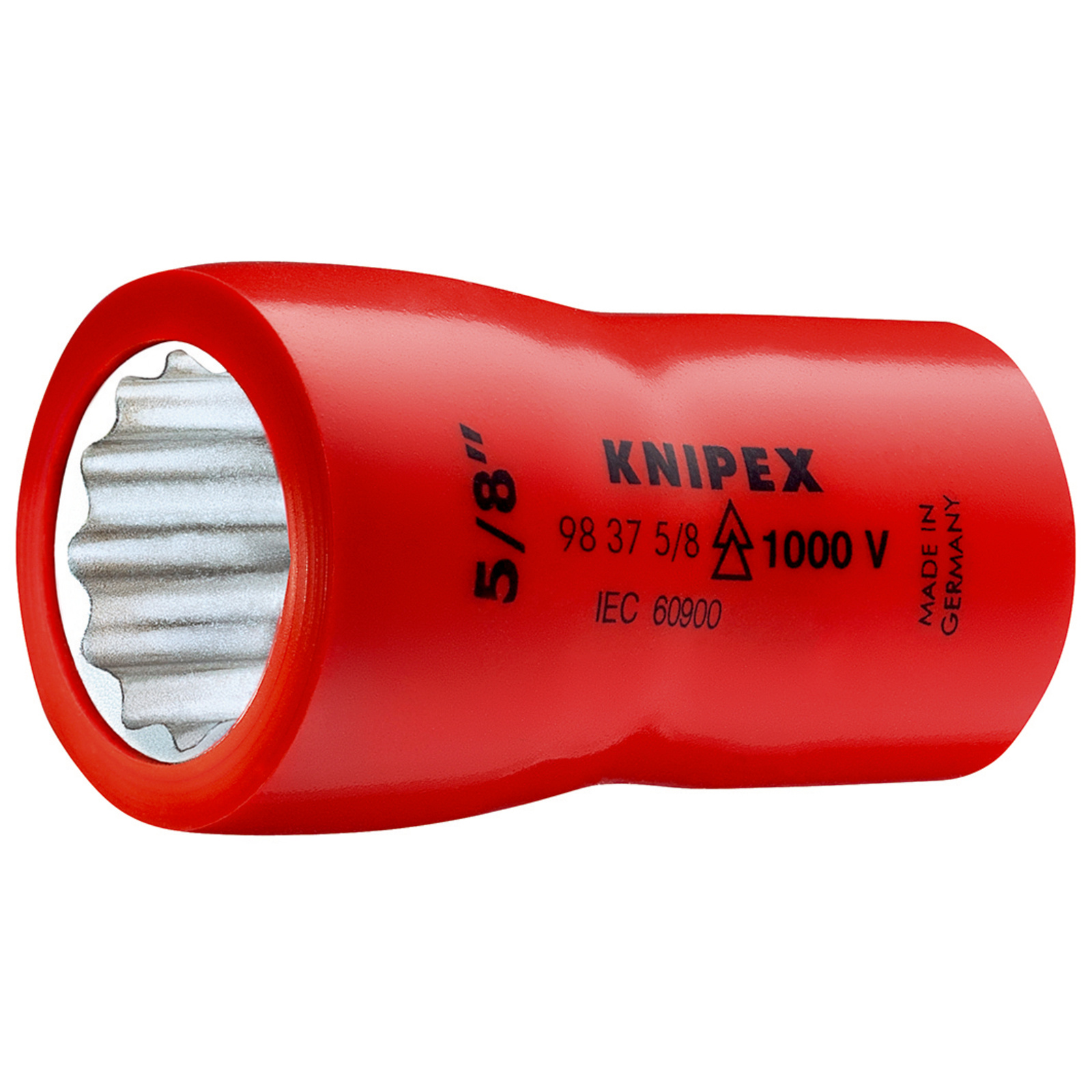 Douille - 3/4 - Carré femelle 3/8 - 12 pans - Gainage surmoulé isolé 1000V KNIPEX - 983734