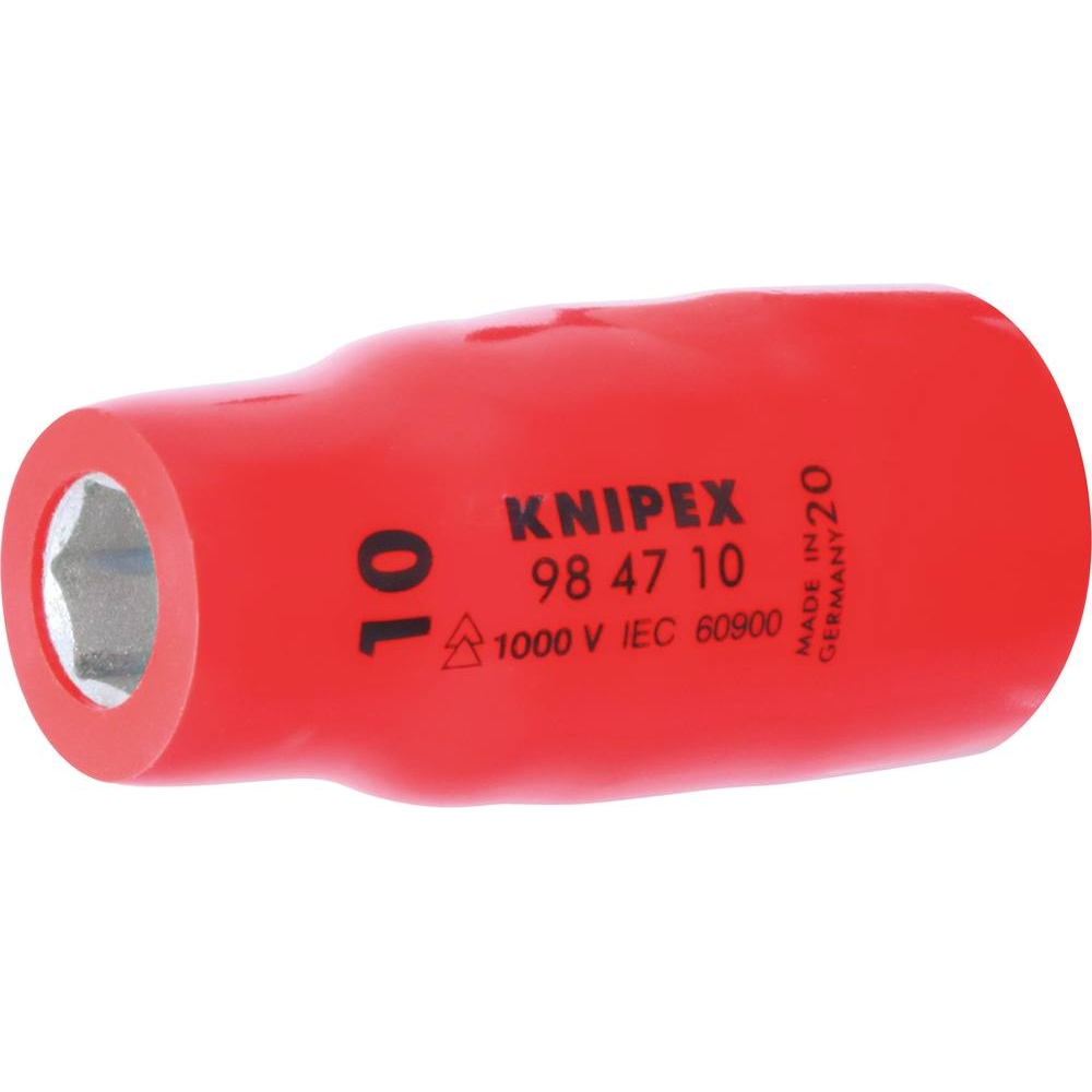 Douille 1/2' à 6 pans avec carré femelle isolée 1000v KNIPEX - 984710